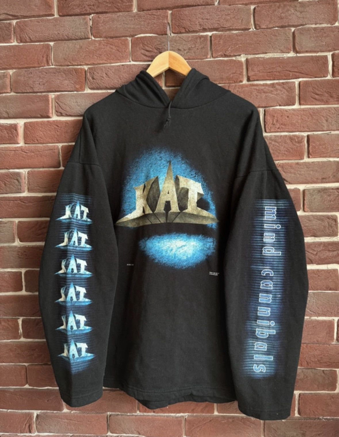 Band Tees Vintage Rare 2005 KAT Mind Cannibals Black Metal Band Hoodie Size US XL / EU 56 / 4 - 1 Thumbnail