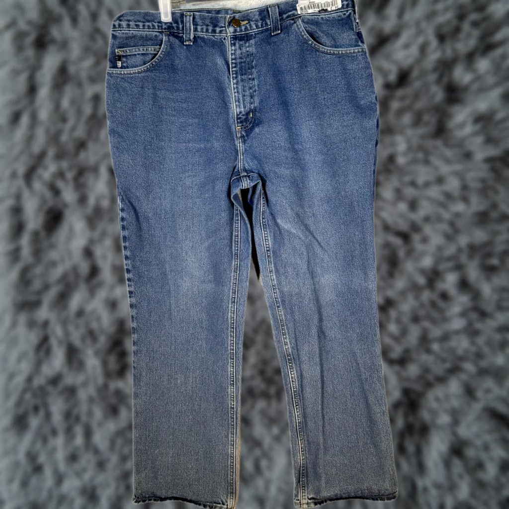 Carhartt Carhartt Jeans 38 X 30 Blue Denim Mid-Rise 5-Pocket Straight Mens Jeans Size US 38 / EU 54 - 1 Thumbnail