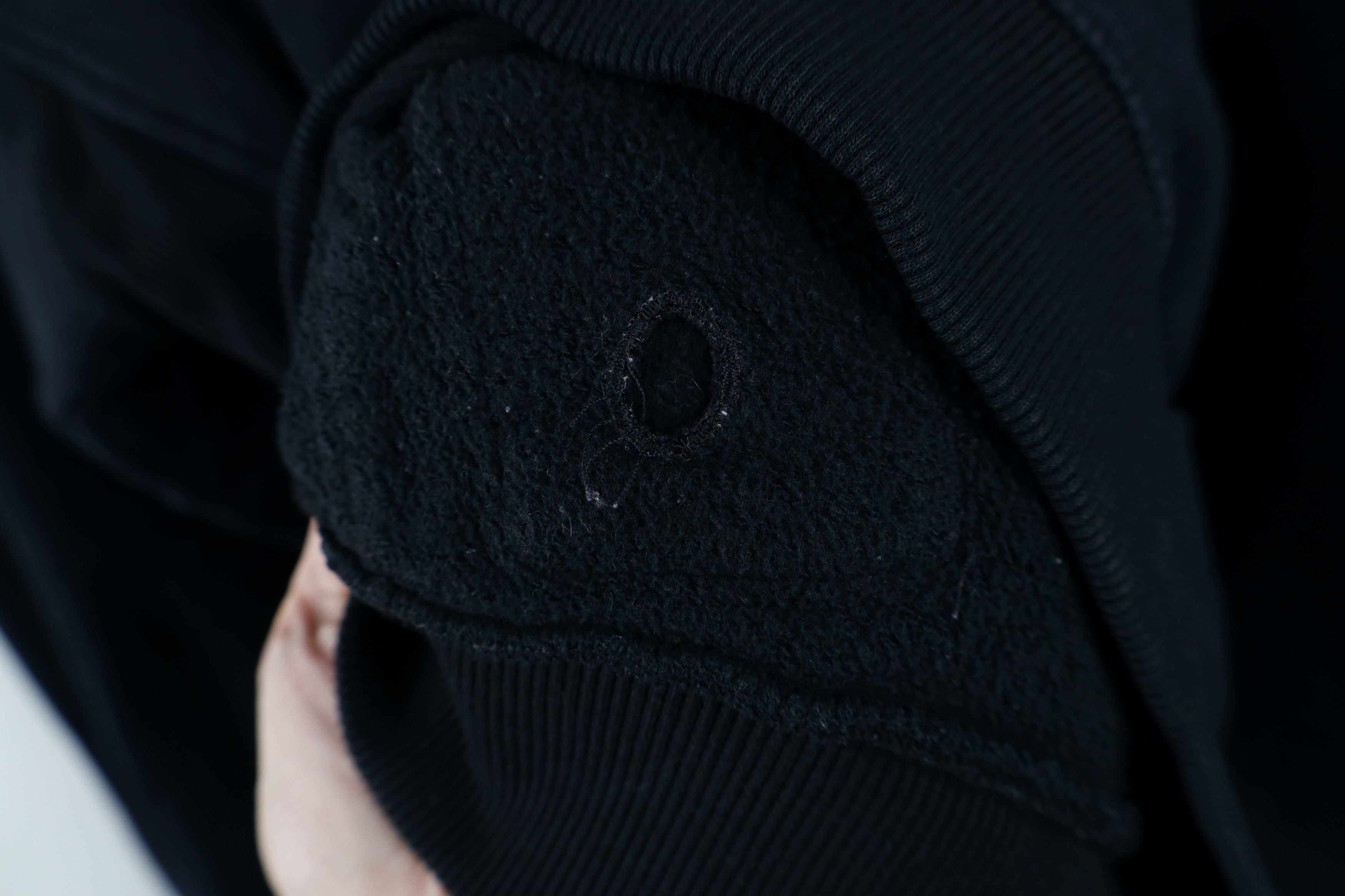 Vintage Vintage 90s Y2K Streetwear Blank Hoodie Sweatshirt Black Size US L / EU 52-54 / 3 - 11 Thumbnail