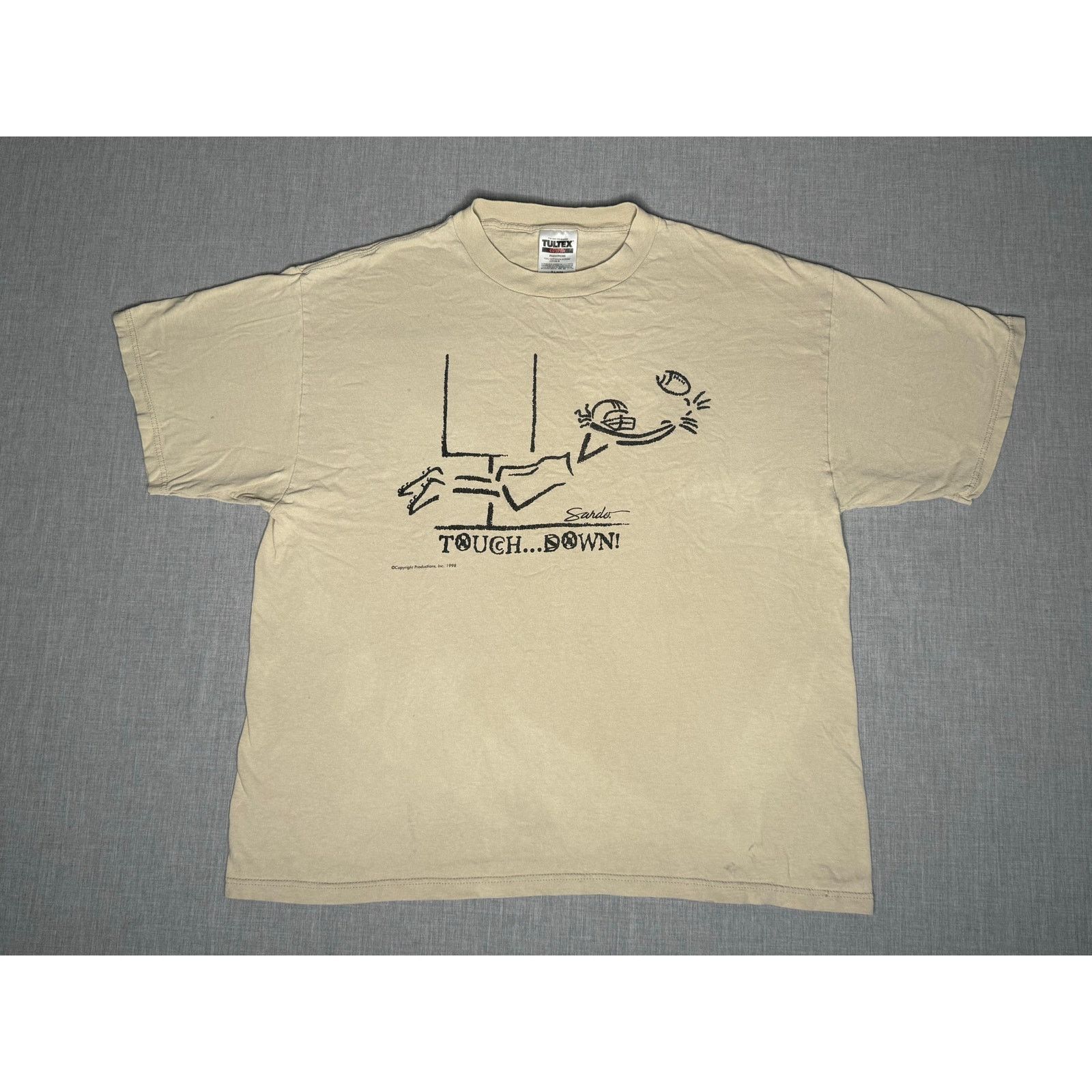 Tultex × Vintage Vintage 1998 Touch Down Football T-shirt XL Size US XL / EU 56 / 4 - 1 Thumbnail