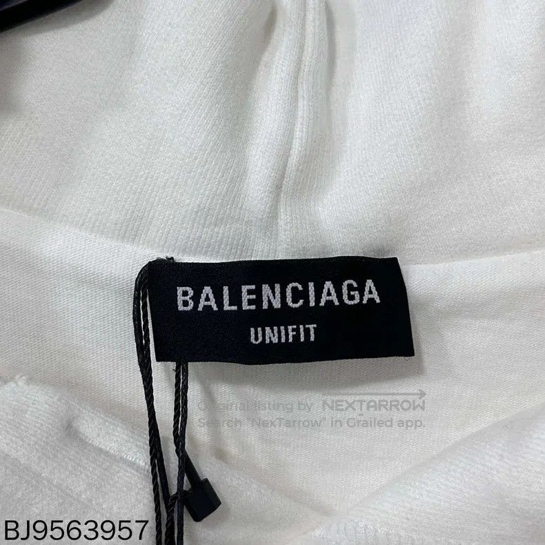 Balenciaga Balenciaga Heavy Destroyed Double Layer Letter Logo Hoodie Size US L / EU 52-54 / 3 - 4 Thumbnail
