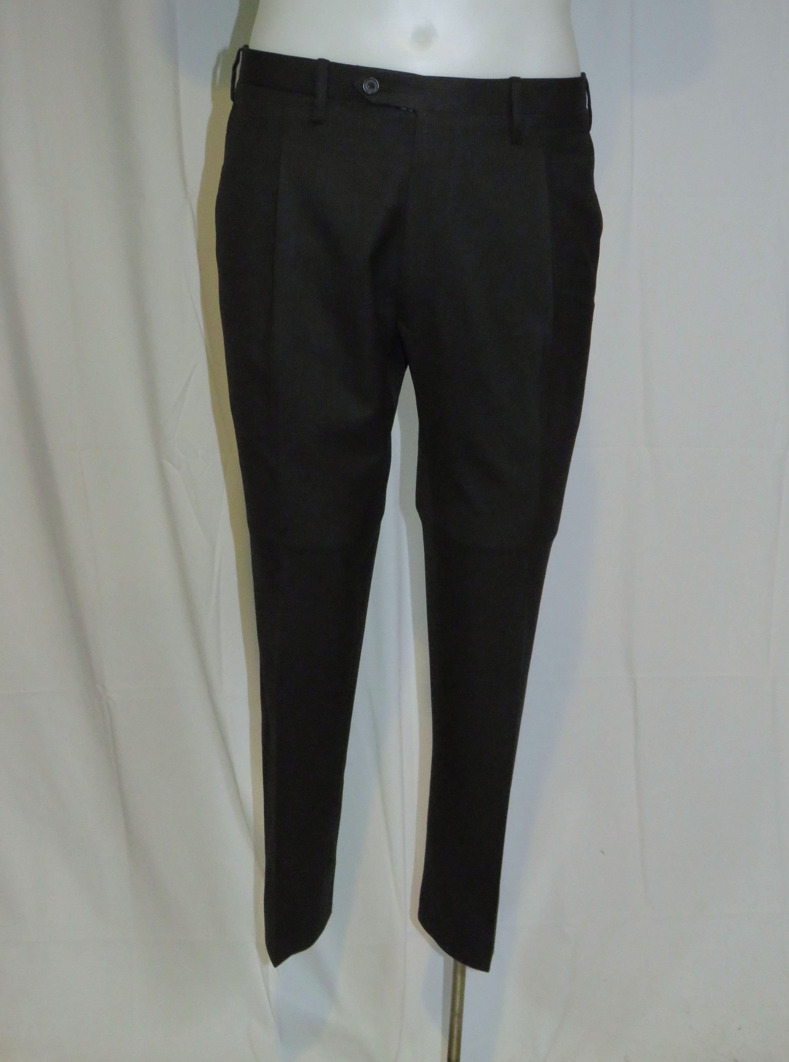 Kiton 8% Vicuna Argentina Dark Gray Stripe Three Roll Two Suit 42R Size 42R - 14 Thumbnail
