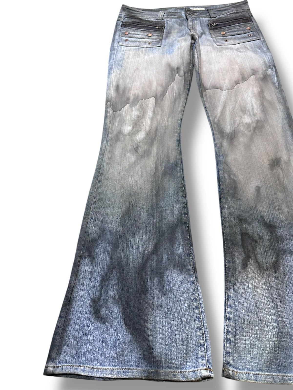 Japanese Brand Vintage Pozzyrap Flare Bootcut Ignite Flame Bush Pants Denim Size US 32 / EU 48 - 5 Thumbnail