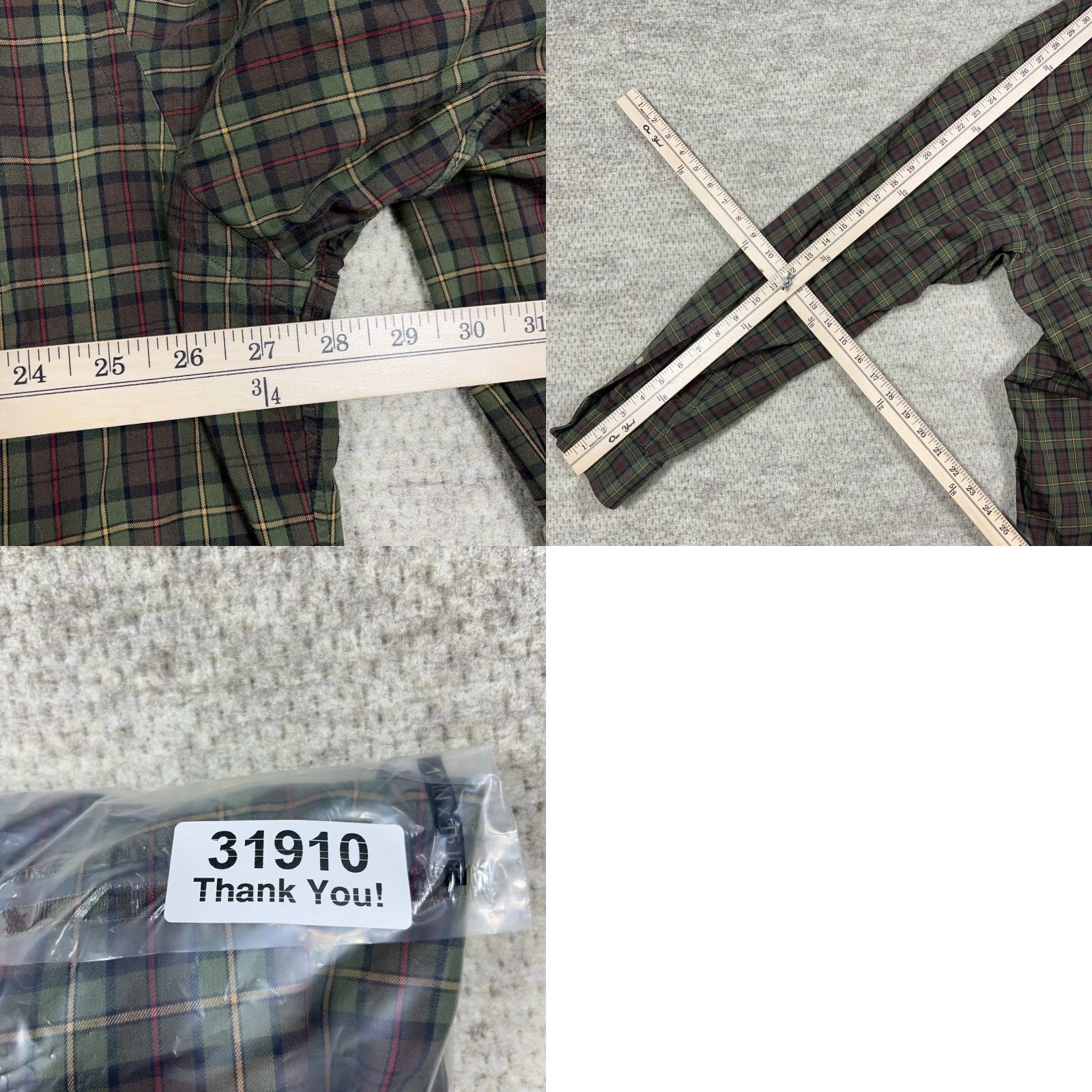 Ralph Lauren Ralph Lauren Shirt Men XL Olive Green Plaid Classic Fit Button Up Pony Colorful, Preppy, Modern Mens XXL? Size US XL / EU 56 / 4 - 8 Thumbnail