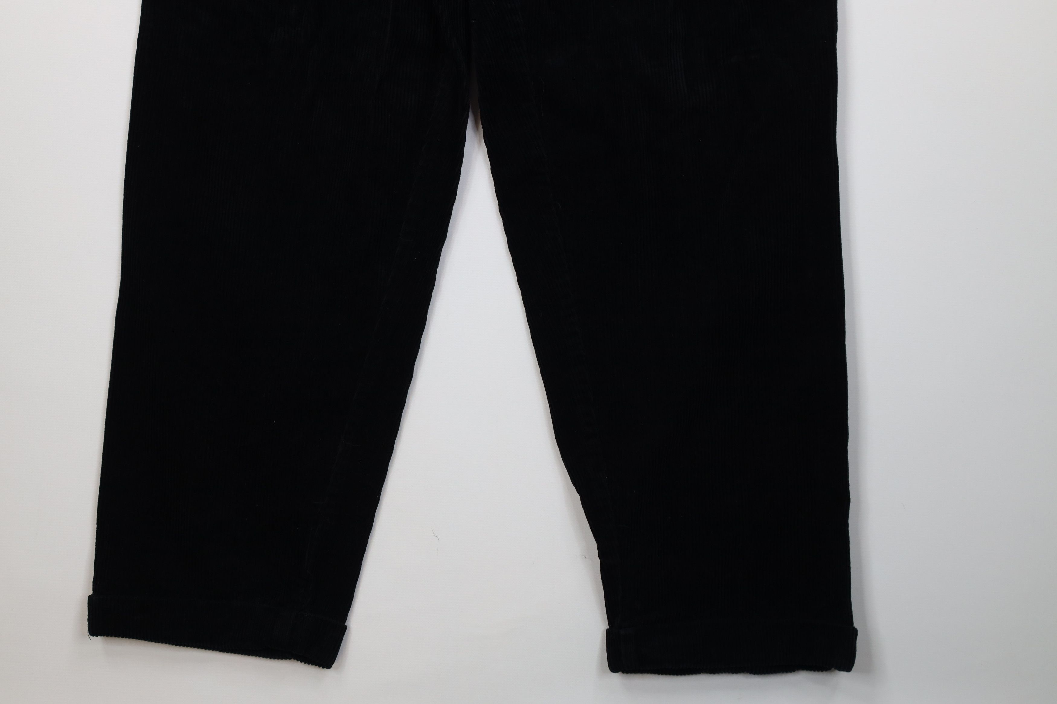 Vintage Vintage 90s Streetwear Wide Leg Corduroy Chino Pants Black Size US 36 / EU 52 - 5 Thumbnail