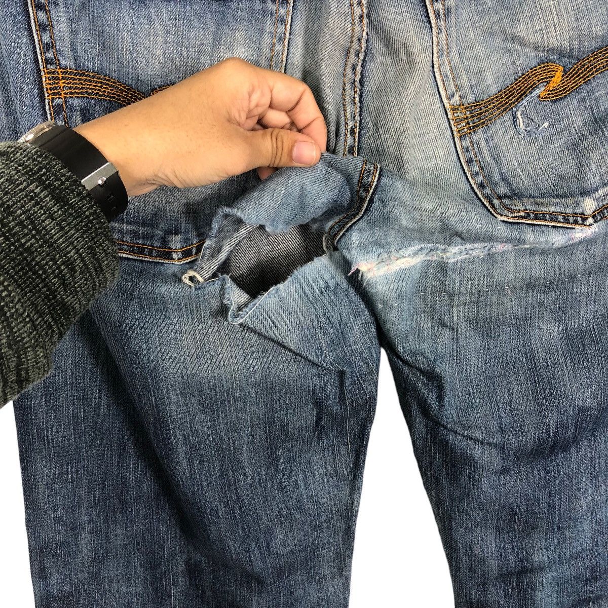 Japanese Brand 🔥Nudie Jeans Co Denim Straight Cut Issey Miyake Design Size US 32 / EU 48 - 9 Thumbnail
