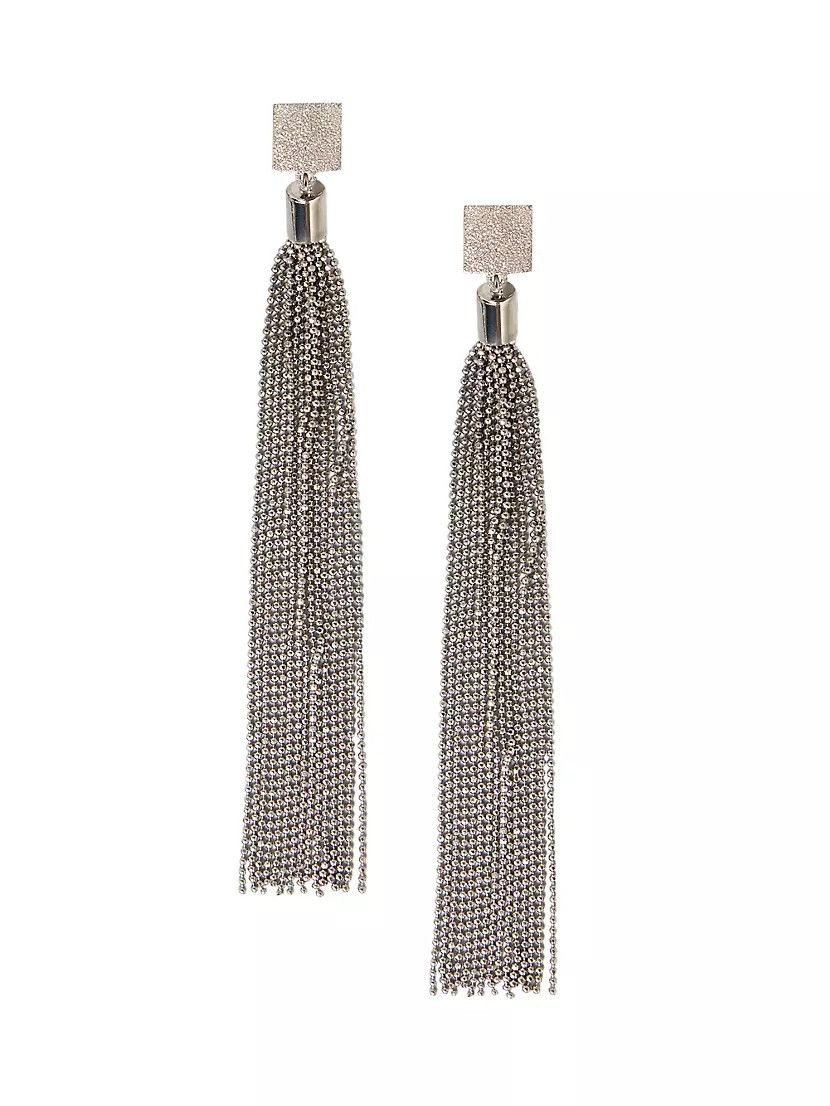 Brunello Cucinelli o1y0725 Size : OS / Earrings in Dark Gray Size ONE SIZE - 2 Thumbnail