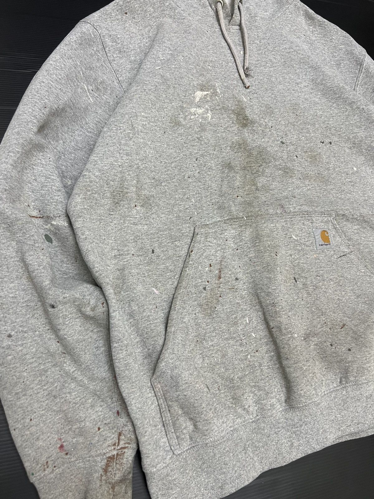 Carhartt VINTAGE Y2K THRASHED FADED CARHARTT OVERSIZE HOODIE Size US XL / EU 56 / 4 - 2 Thumbnail