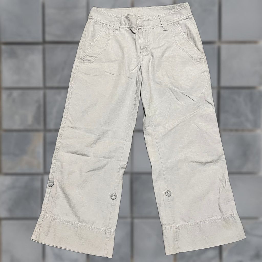 The North Face The North Face Pants Women 4 Ripstop Cropped Gray Purple Straight 31x24 Size 27" / US 4 / IT 40 - 1 Thumbnail
