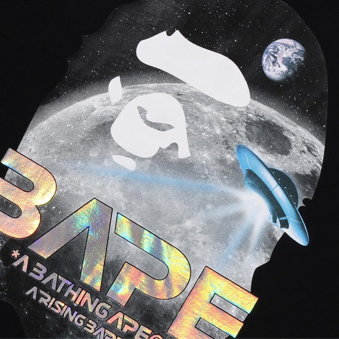 Bape BAPE Moon Photo Ape Head Tee Black Size US L / EU 52-54 / 3 - 4 Thumbnail
