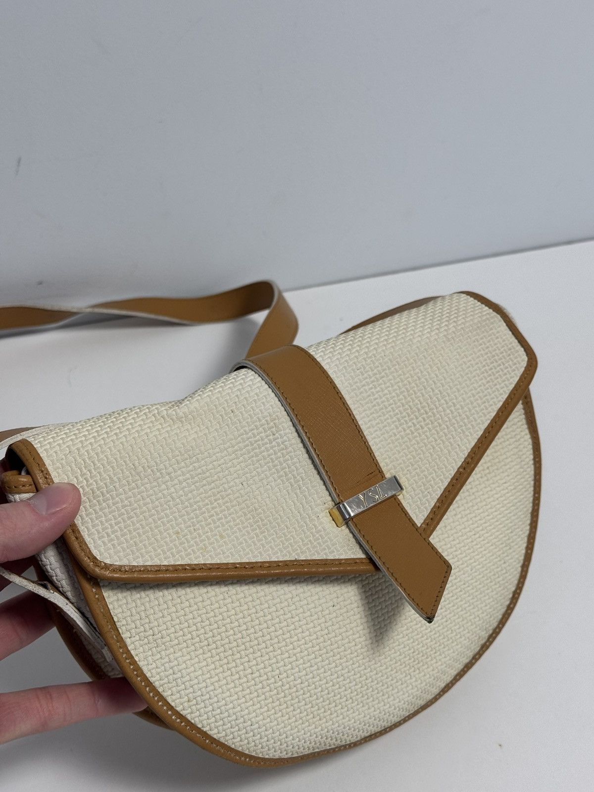 Yves Saint Laurent YVES SAINT LAURENT Shoulder Bag PVC x Leather Size ONE SIZE - 9 Thumbnail