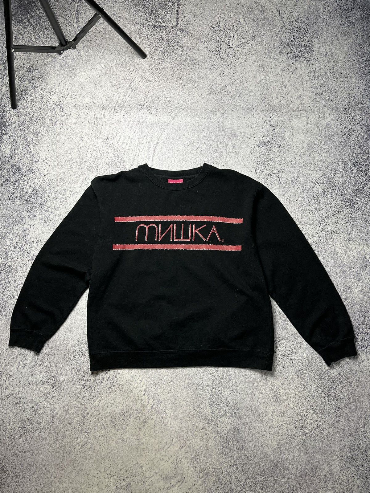 Other Men's Vintage Overprint Logo Mishka Mишка Sweatshirt Size US L / EU 52-54 / 3 - 1 Thumbnail