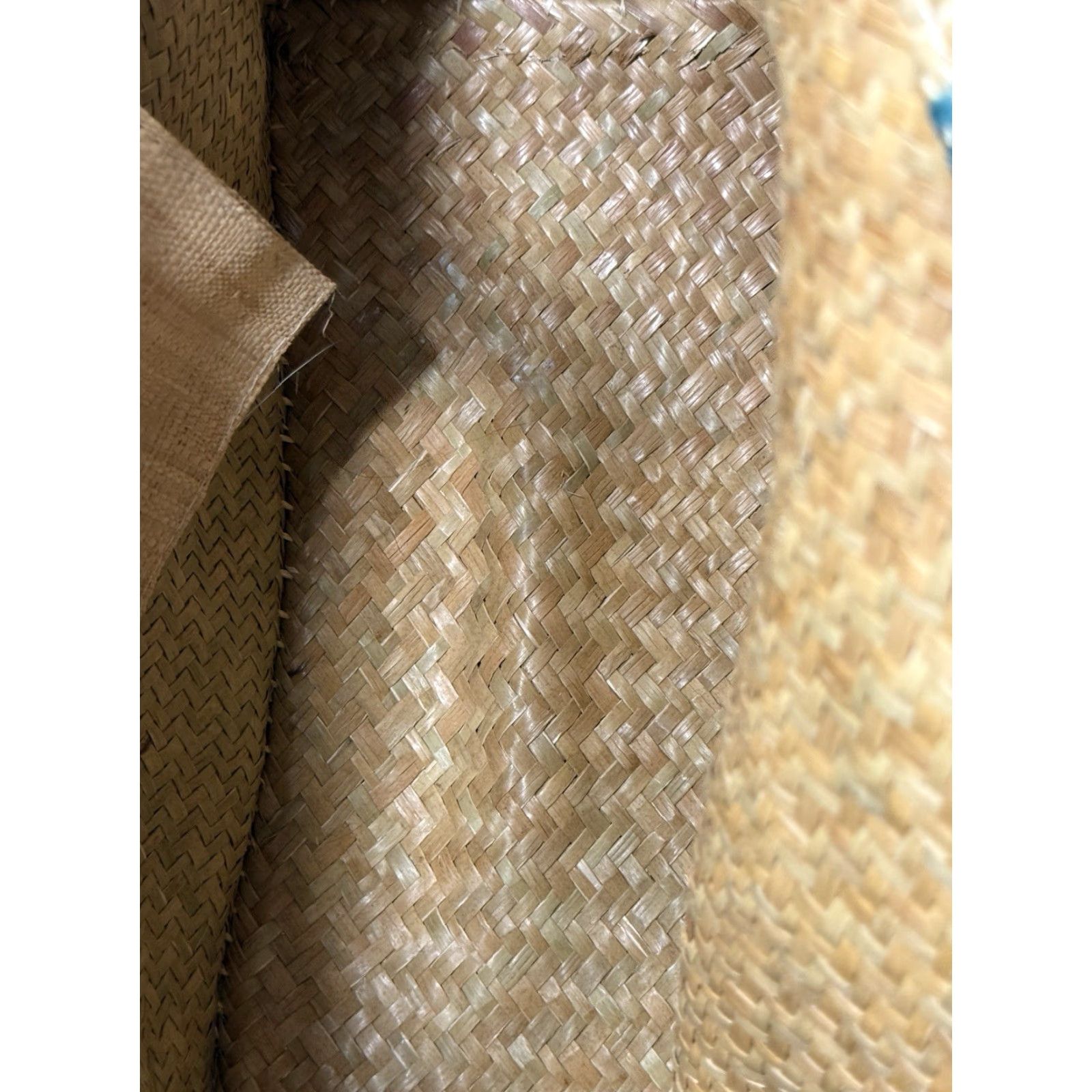 Vintage VINTAGE Mar Y Sol Beach Tote Bag Raffia Tote Aqua Beige Straw Beach Pool Bag Tote Womens Size ONE SIZE - 5 Thumbnail