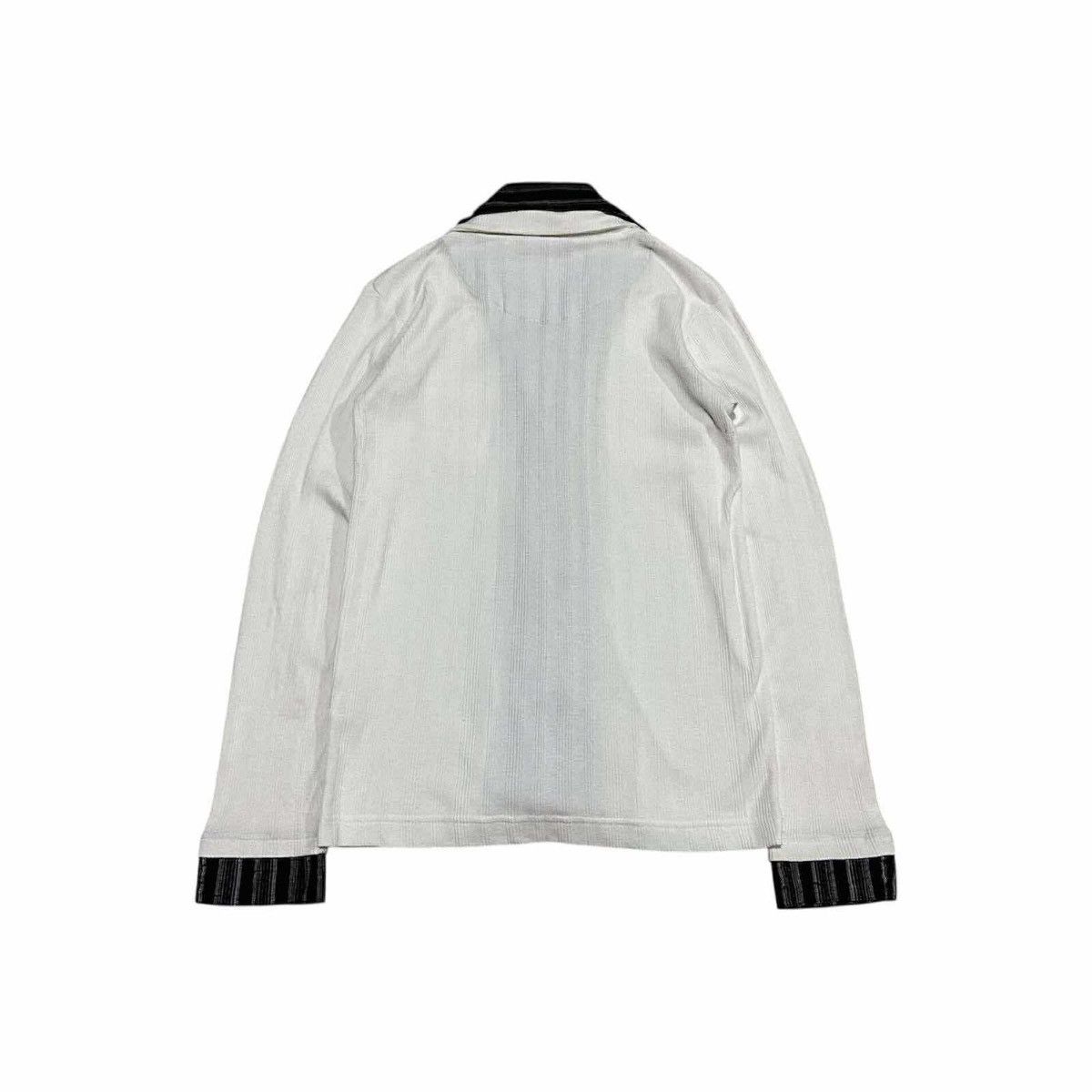 Japanese Brand 🔥Sick Y2K Oval Dice Ribbed Knit Double Layer Shirt Goth Punk Size US M / EU 48-50 / 2 - 8 Thumbnail