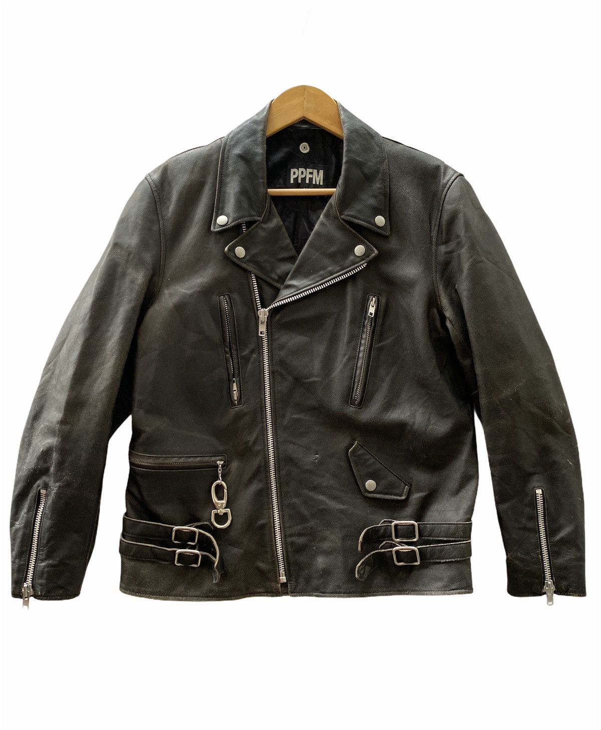 PPFM PPFM Double Collar Punk Rocker Leather Jacket Size US M / EU 48-50 / 2 - 1 Thumbnail
