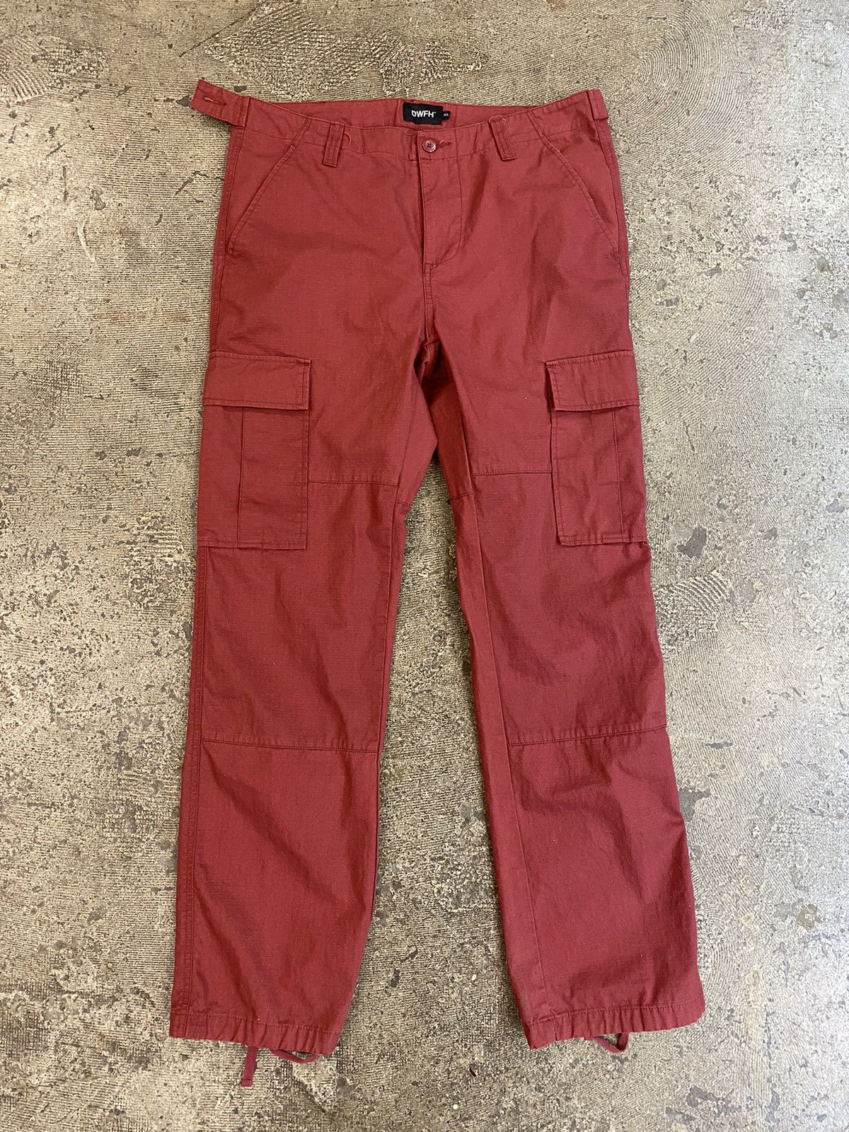 Earl Sweatshirt Deathworld Feral Hands Cargo Pants Maroon sz XL Size US 36 / EU 52 - 1 Thumbnail