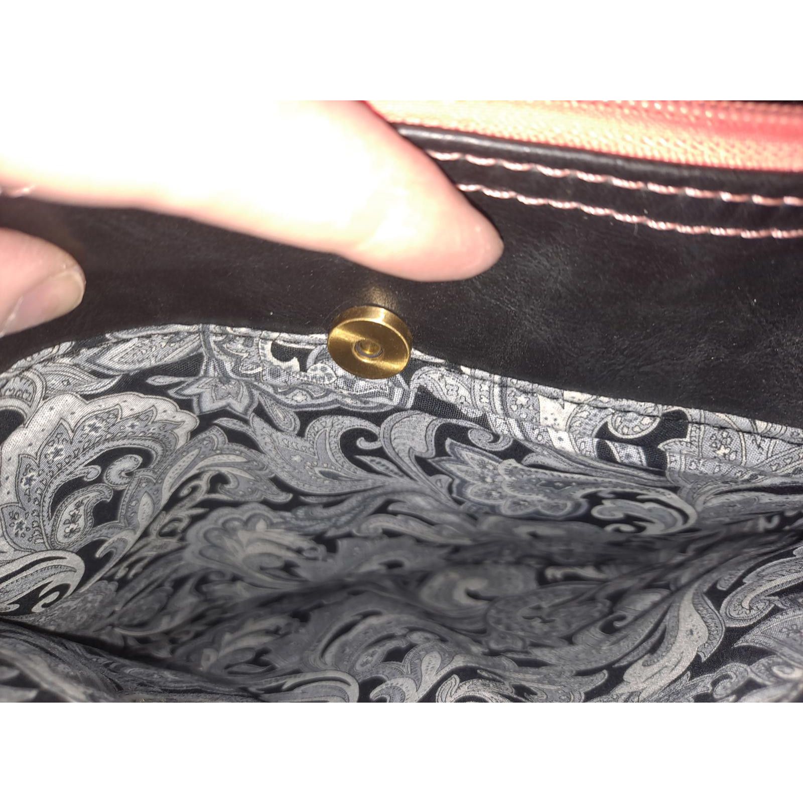 Other Anna Nova Floral and Black Saddle Bag/ Shoulder Purse Size ONE SIZE - 8 Thumbnail