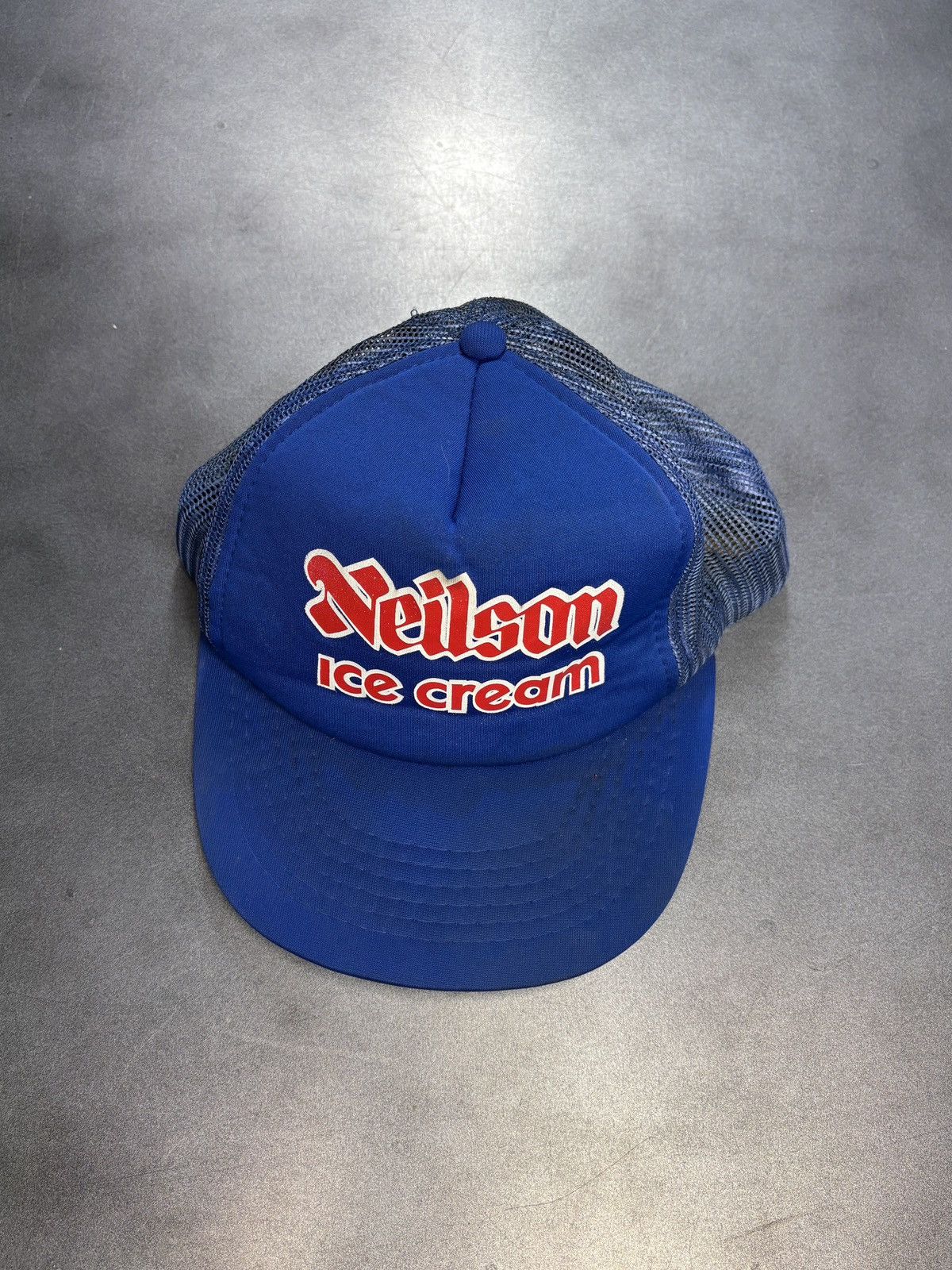 Vintage 1980s Vintage Trucker Hat Nielson Ice Cream Mesh Foam Snapba Size ONE SIZE - 15 Thumbnail