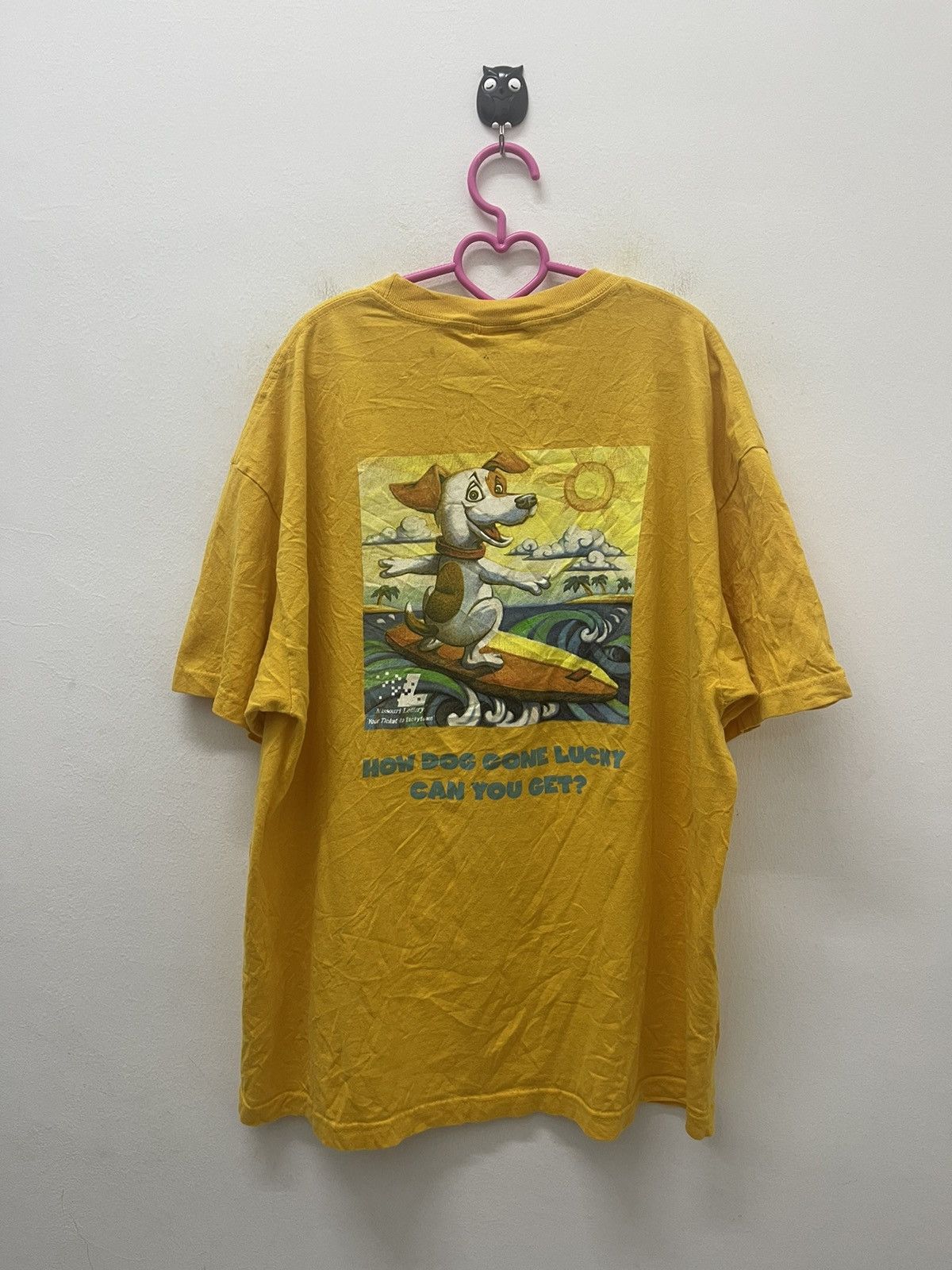 Vintage Rare Vintage DOG GONE LUCKY The Missouri Lottery Surf Promo Size US XL / EU 56 / 4 - 1 Thumbnail