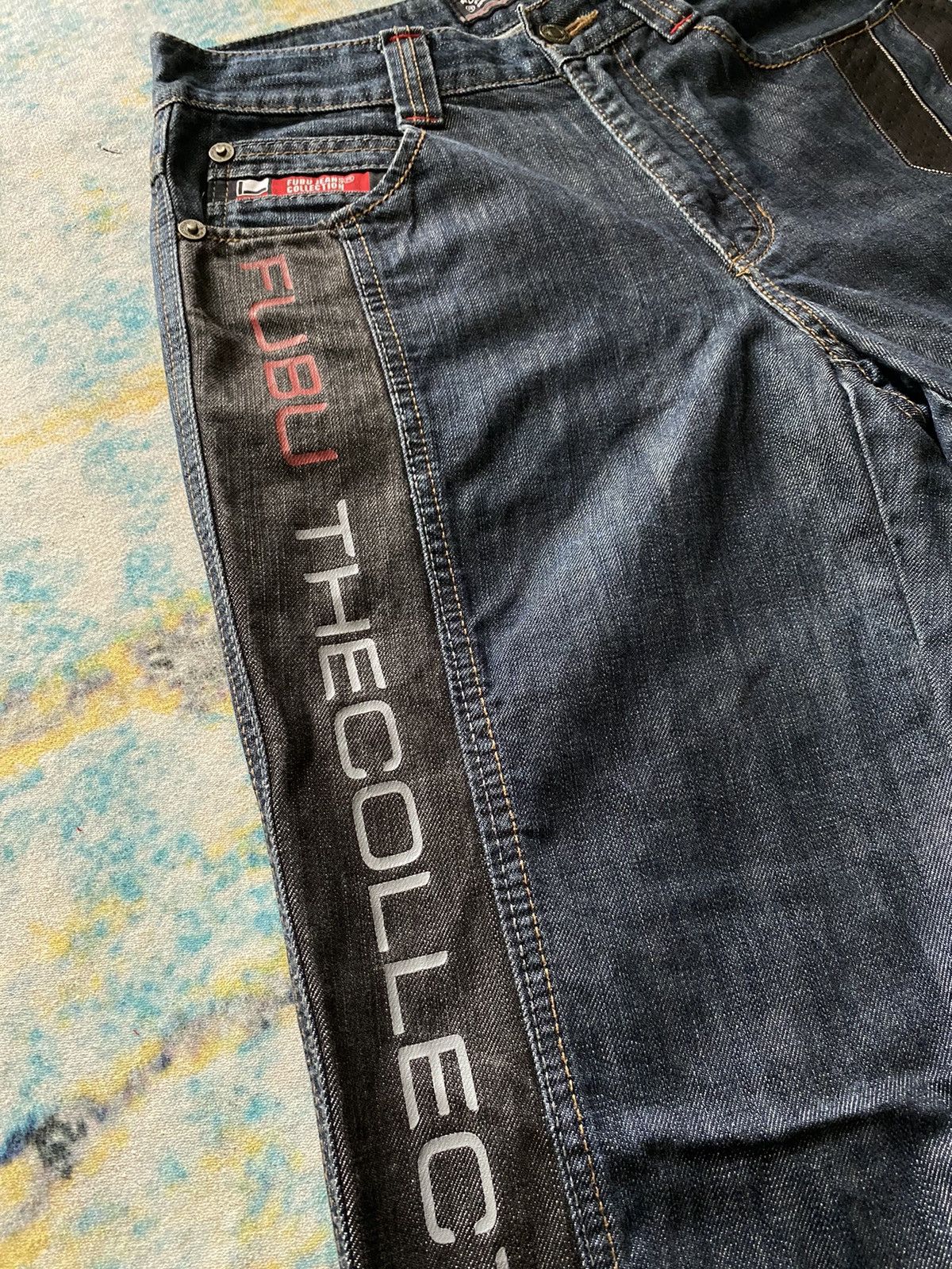 Fubu × JNCO × Southpole Baggy Jeans Fubu Wide Leg Hip Hop Y2k Jnco Style Size US 31 - 3 Thumbnail