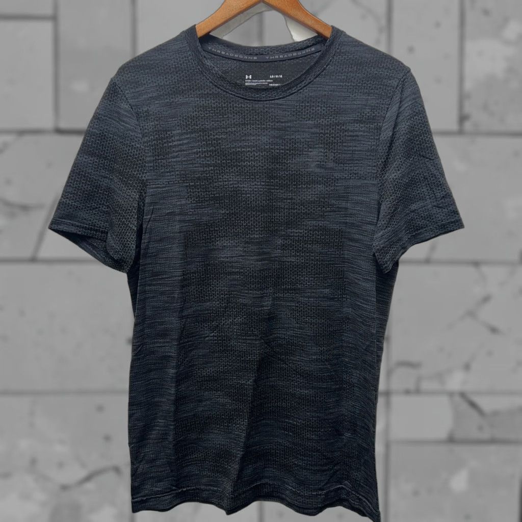 Under Armour Under Armour HeatGear T-Shirt Mens L Black Athletic Fit Theadborne Size US L / EU 52-54 / 3 - 1 Thumbnail