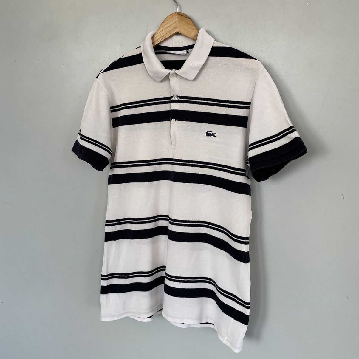 Lacoste 🇫🇷Lacoste Polo T-shirts dark crocodile made in France Size US L / EU 52-54 / 3 - 2 Thumbnail