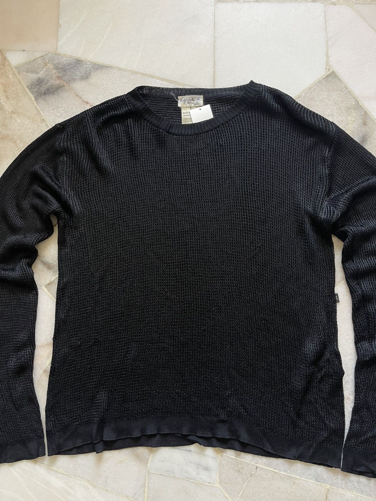 agnes b. Vintage Agnes B Homme Mesh Knitwear Size US M / EU 48-50 / 2 - 7 Thumbnail