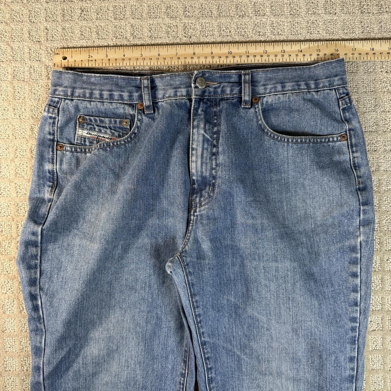 Diesel Y2K Diesel Blue Jeans Mens 33x32.5 Boot Cut Size US 33 - 4 Thumbnail