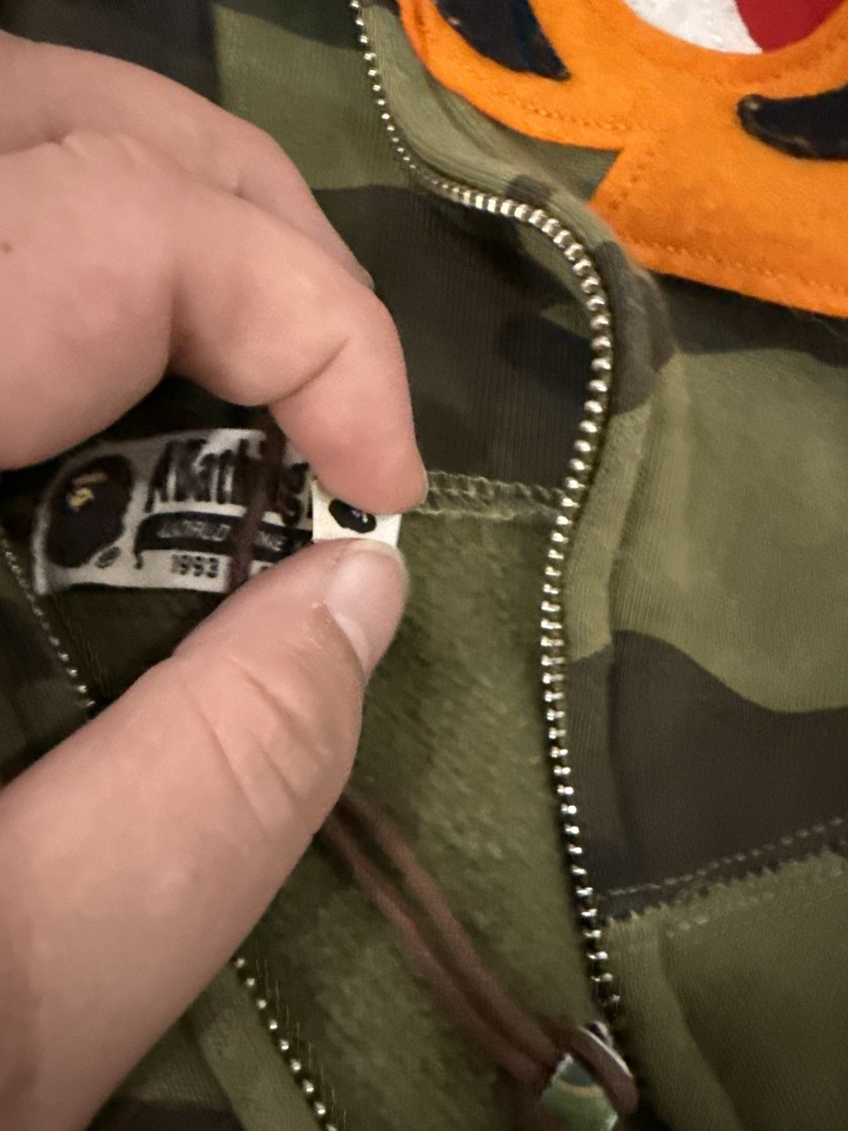 Bape Bape Tiger Hoodie Green Camo with Orange Size US XXL / EU 58 / 5 - 4 Thumbnail