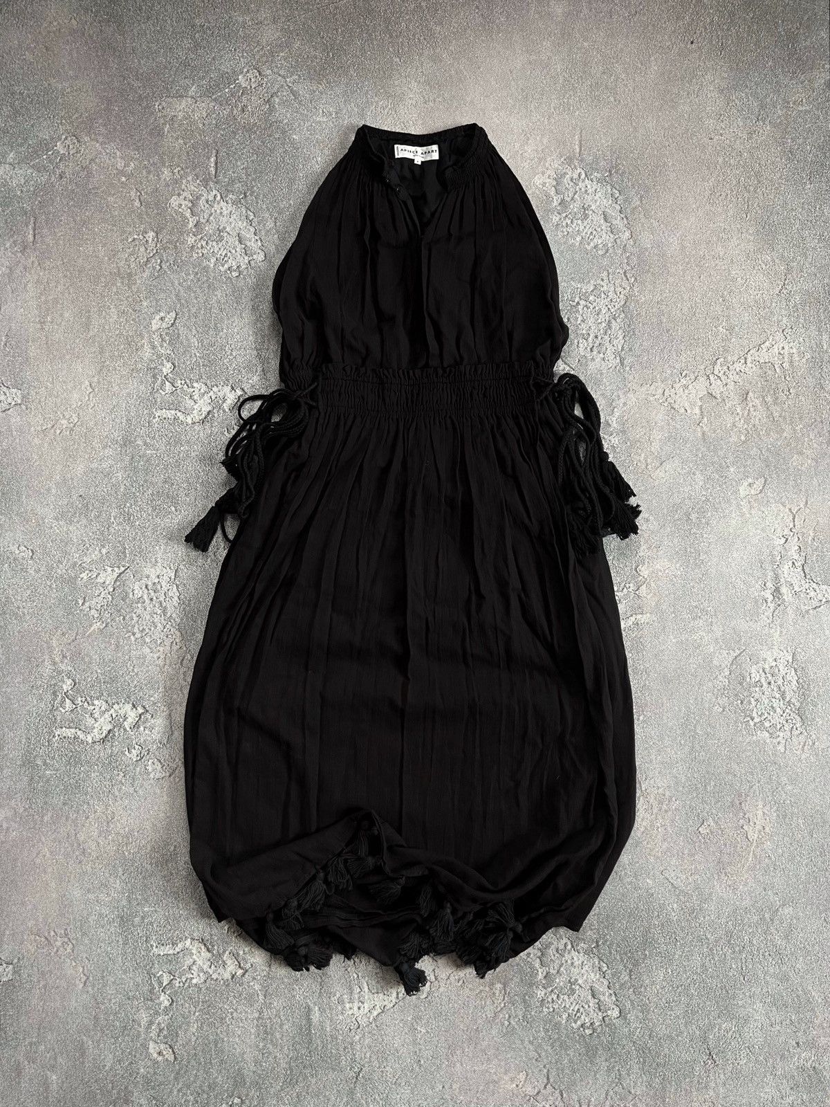 Apiece Apart × Vintage Vtg Apiece Apart New York Black Maxi Tank Dress Sleeveless Size S / US 4 / IT 40 - 1 Thumbnail
