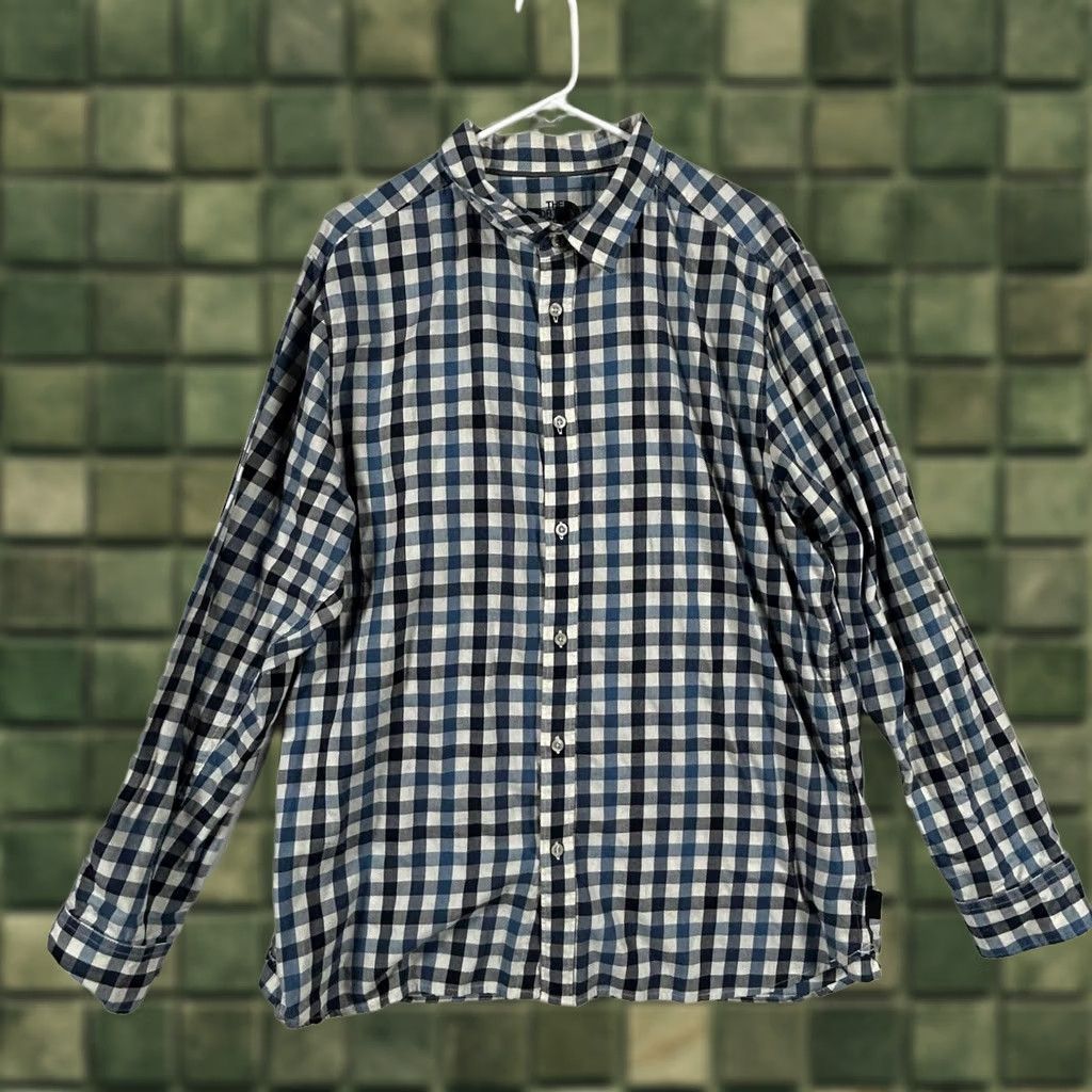 The North Face The North Face Button-Up Shirt Womens XL Blue Plaid Flannel Overshirt Relaxed Casual Shirt Size XL / US 12-14 / IT 48-50 - 1 Thumbnail
