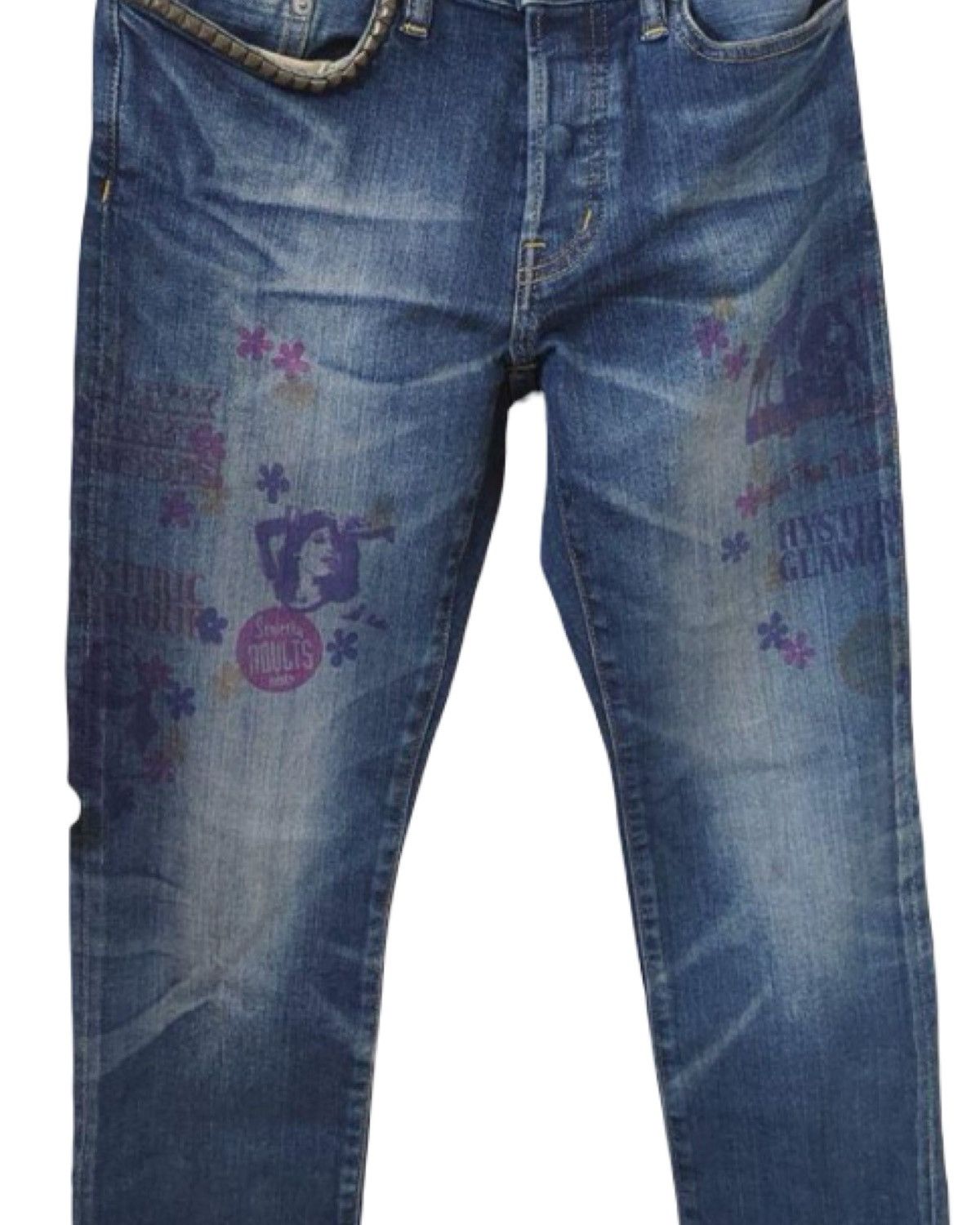 Hysteric Glamour Patch Work Studded Selvedge Japanese Denim Jeans Size US 30 / EU 46 - 4 Thumbnail