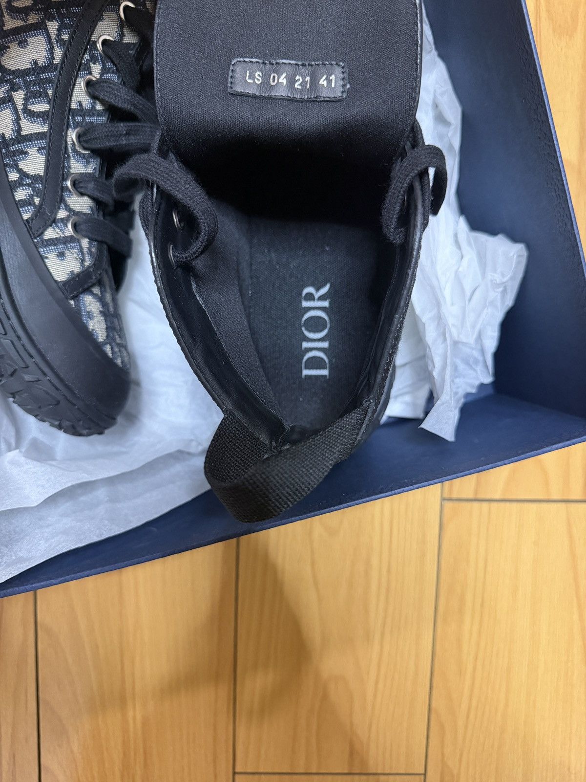 Dior Dior B28 H igh-Top Oblique Jacquard in black/beige Size US 8 / EU 41 - 4 Thumbnail