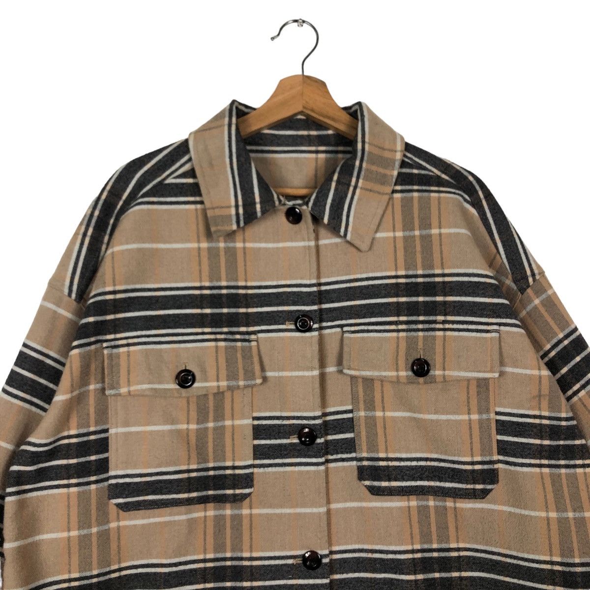 Flannel 🔥Flannel Jacket GU Japan Issey Miyake Tartan Design Size US XL / EU 56 / 4 - 2 Thumbnail