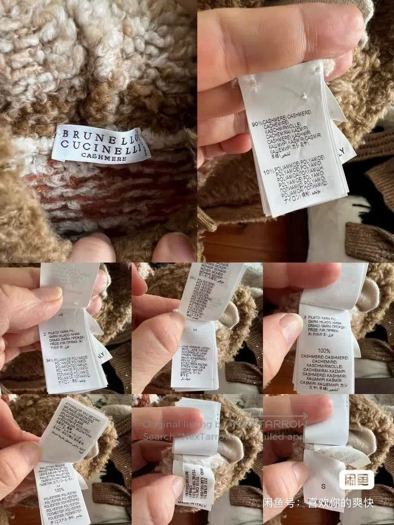 Brunello Cucinelli Brunello Cucinelli Cashmere sequin sweater jacket Size S / US 4 / IT 40 - 4 Thumbnail