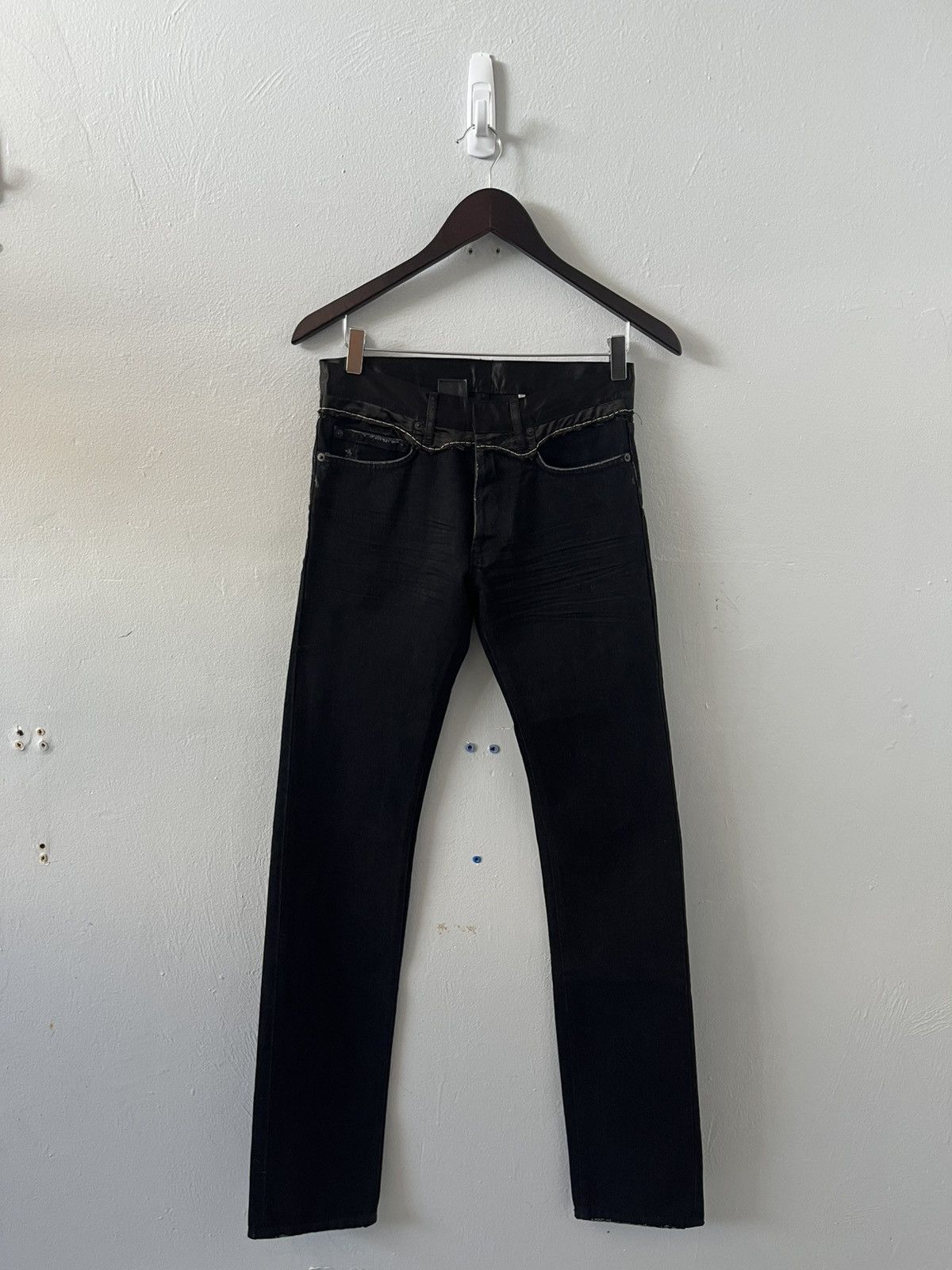 パンツ 06AW Dior Homme Hedi Slimane cummerbund Dior Dior Homme “Zip-It” 19CM Cummerbund Denim Jeans | Grailed