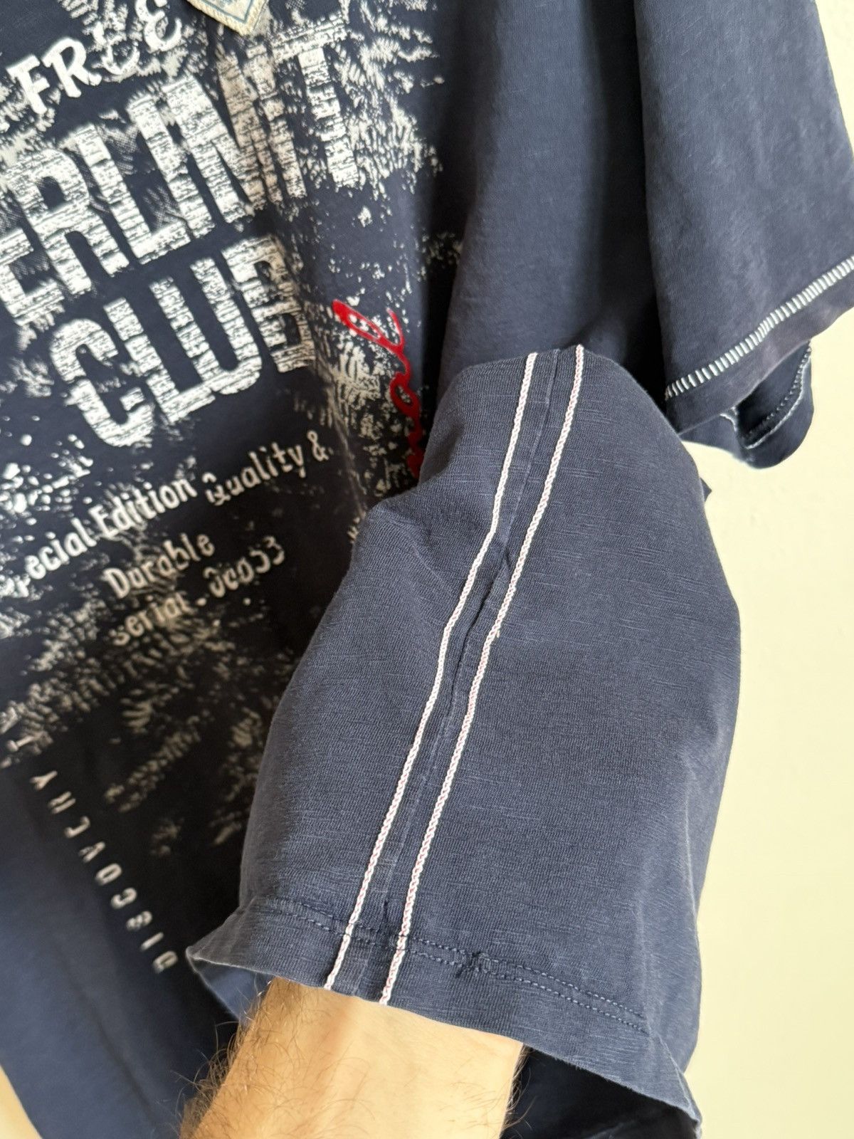 Vintage APP Overlimit Club Adventure Nature Life Navy T-Shirt Size US XXL / EU 58 / 5 - 7 Thumbnail