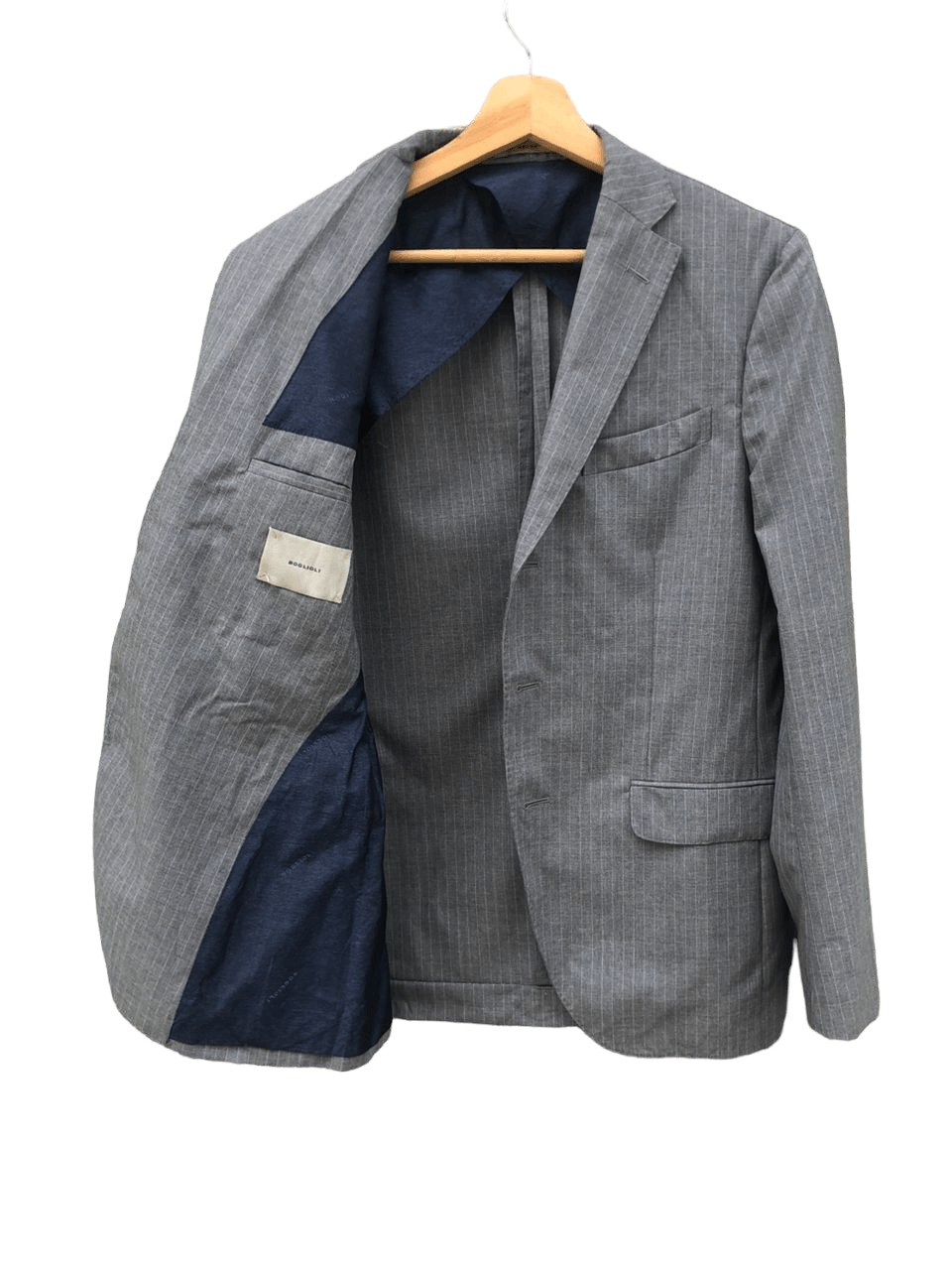 Boglioli Boglioli Blazer Grey Stripe Nice Design Size 40R - 3 Thumbnail