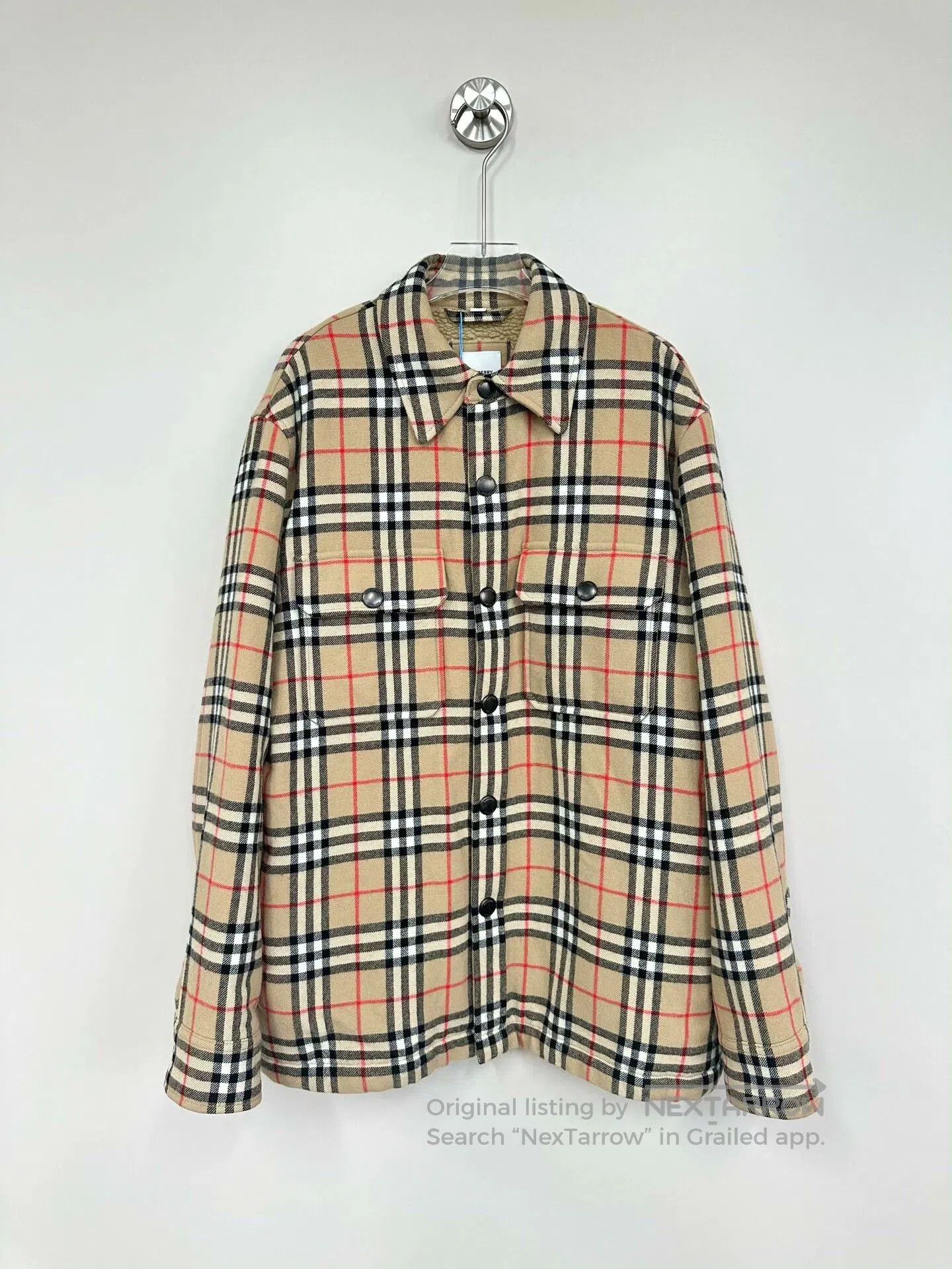 Burberry Burberry Beige Check Lambswool Jacket XS. Size XS / US 0-2 / IT 36-38 - 1 Thumbnail