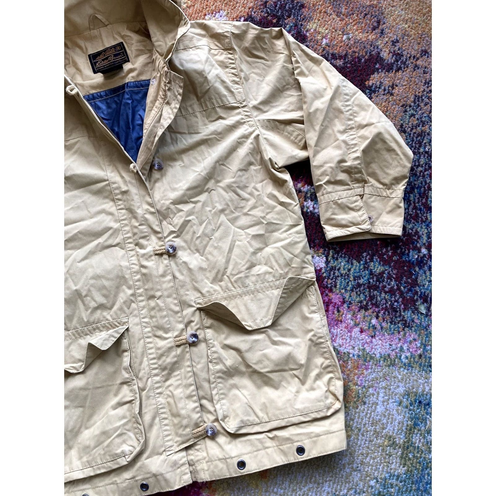 Eddie Bauer VINTAGE Eddie Bauer Parka Jacket Mens S Yellow Hooded Full Zip Barn Long Coat Casual Workwear Outdoor Fall Winter 90s Mens Size US S / EU 44-46 / 1 - 3 Thumbnail