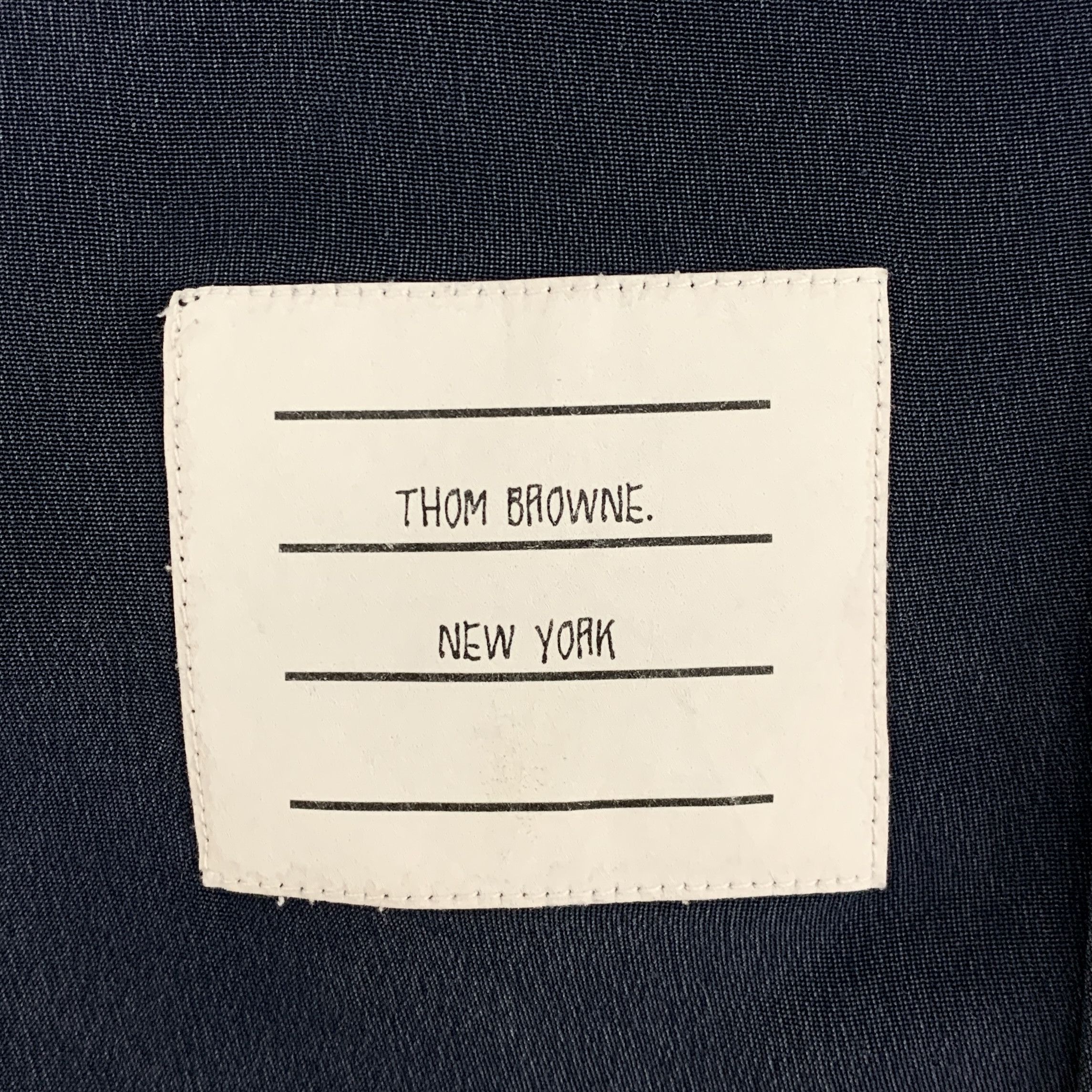 Thom Browne Thom Browne Navy Stripe Cotton Shirt (38) Size XS / US 0-2 / IT 36-38 - 6 Thumbnail