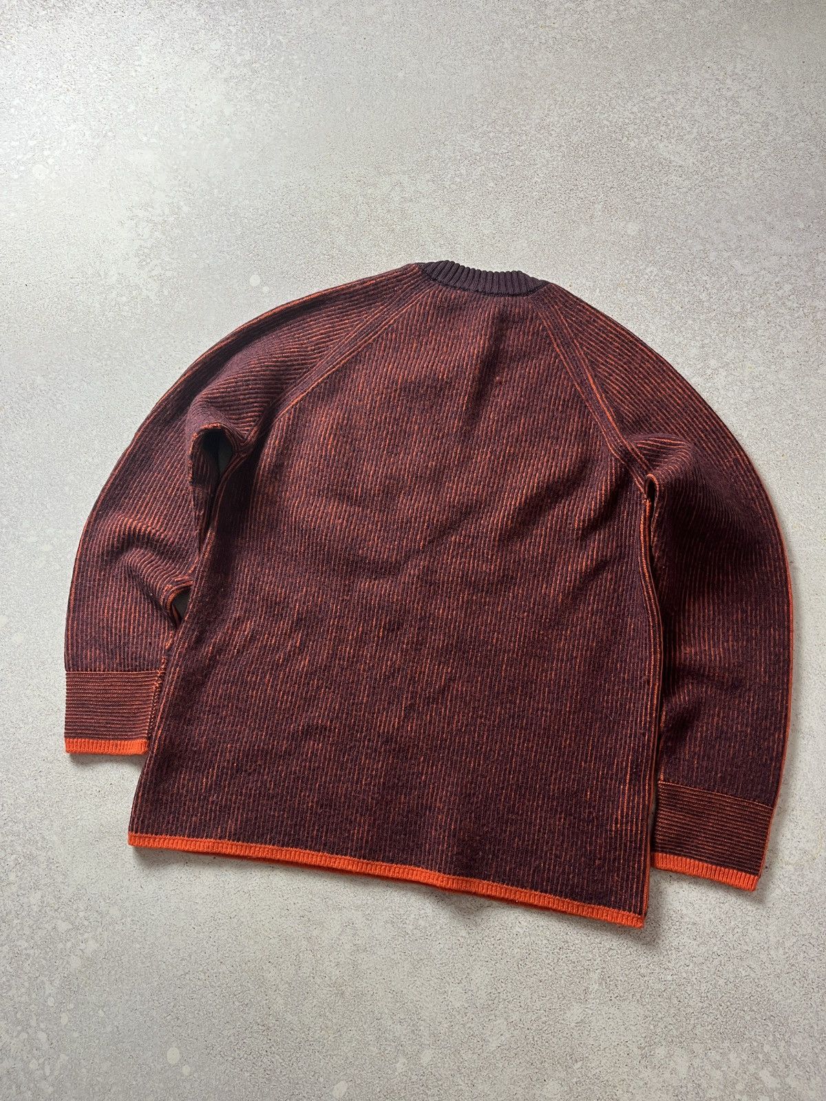 Diesel Vintage Diesel Orange Sweater Grunge Avant Garde Y2K Size US S / EU 44-46 / 1 - 4 Thumbnail