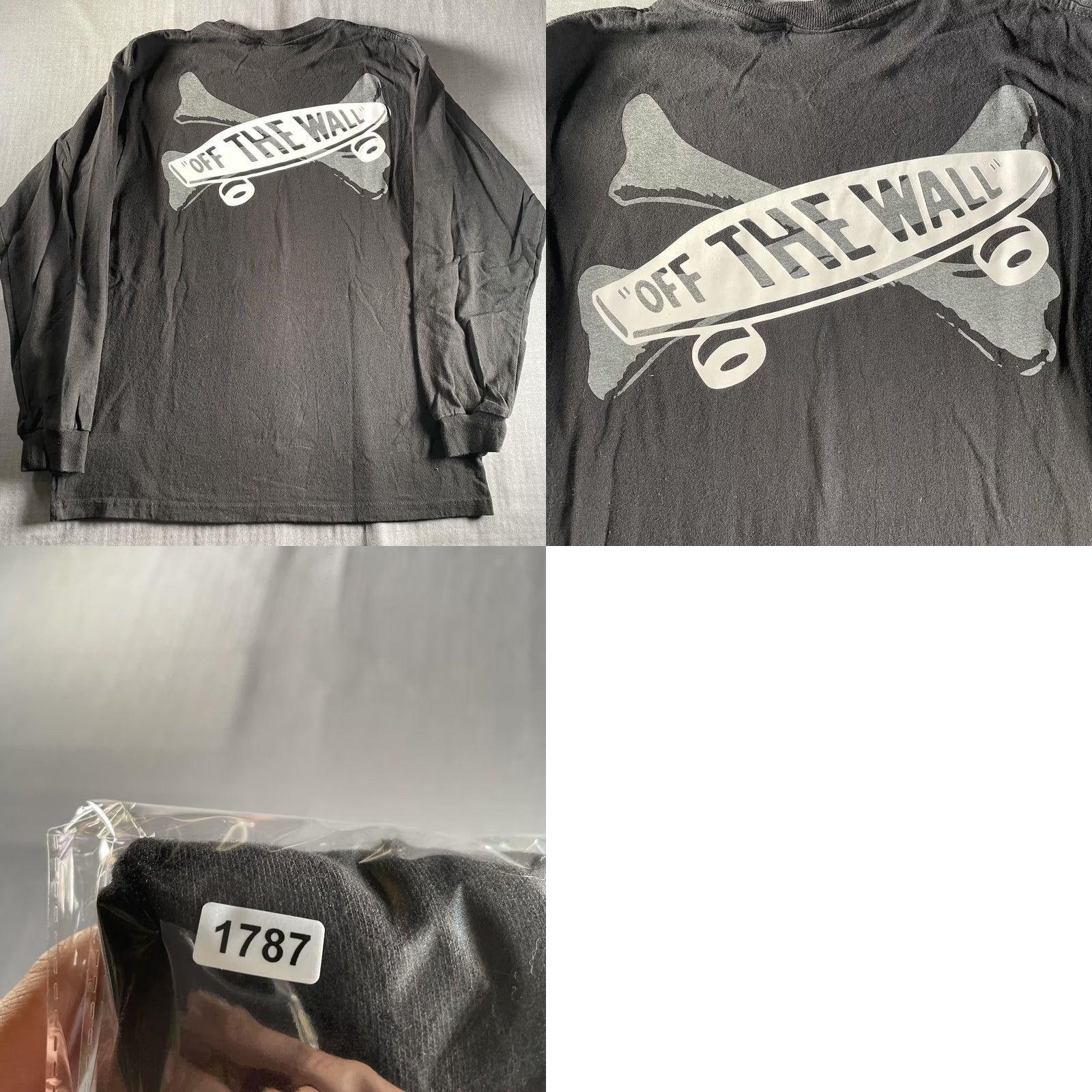 Vans VANS WTAPS Shirt Mens Small Black Long Sleeve Graphic Skate Lovers Club Crew Neck Size US S / EU 44-46 / 1 - 8 Thumbnail