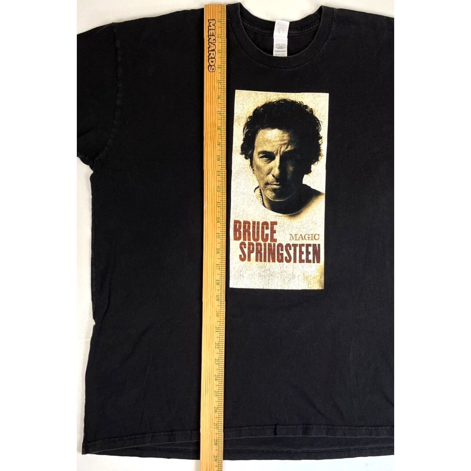 Vintage VINTAGE Men's Gaziani Bruce Springsteen 'Magic' 2007 Album Promo T-Shirt Sz 2XL Black Cotton Short Sleeve Crew Neck Music Double-Sided Size US XXL / EU 58 / 5 - 7 Thumbnail