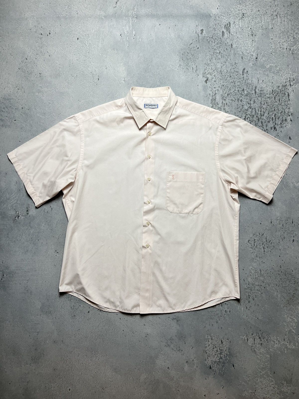 Yves Saint Laurent YSL Shirt Cotton Yves Saint Laurent Summer Shirtsleeve 90s Size US XXL / EU 58 / 5 - 9 Thumbnail