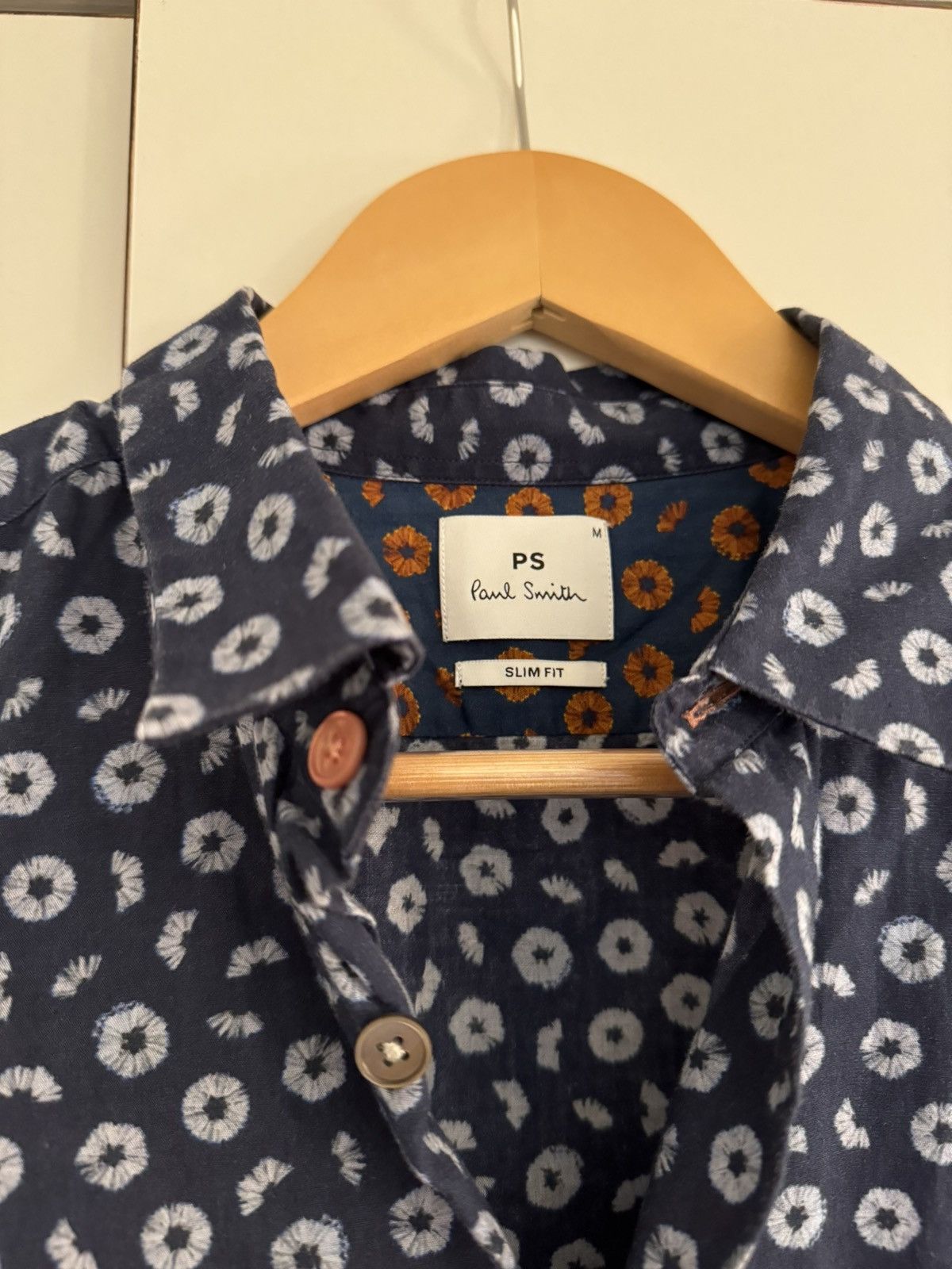 Paul Smith Paul Smith Floral Navy Blue Shirt Size M Size US M / EU 48-50 / 2 - 3 Thumbnail
