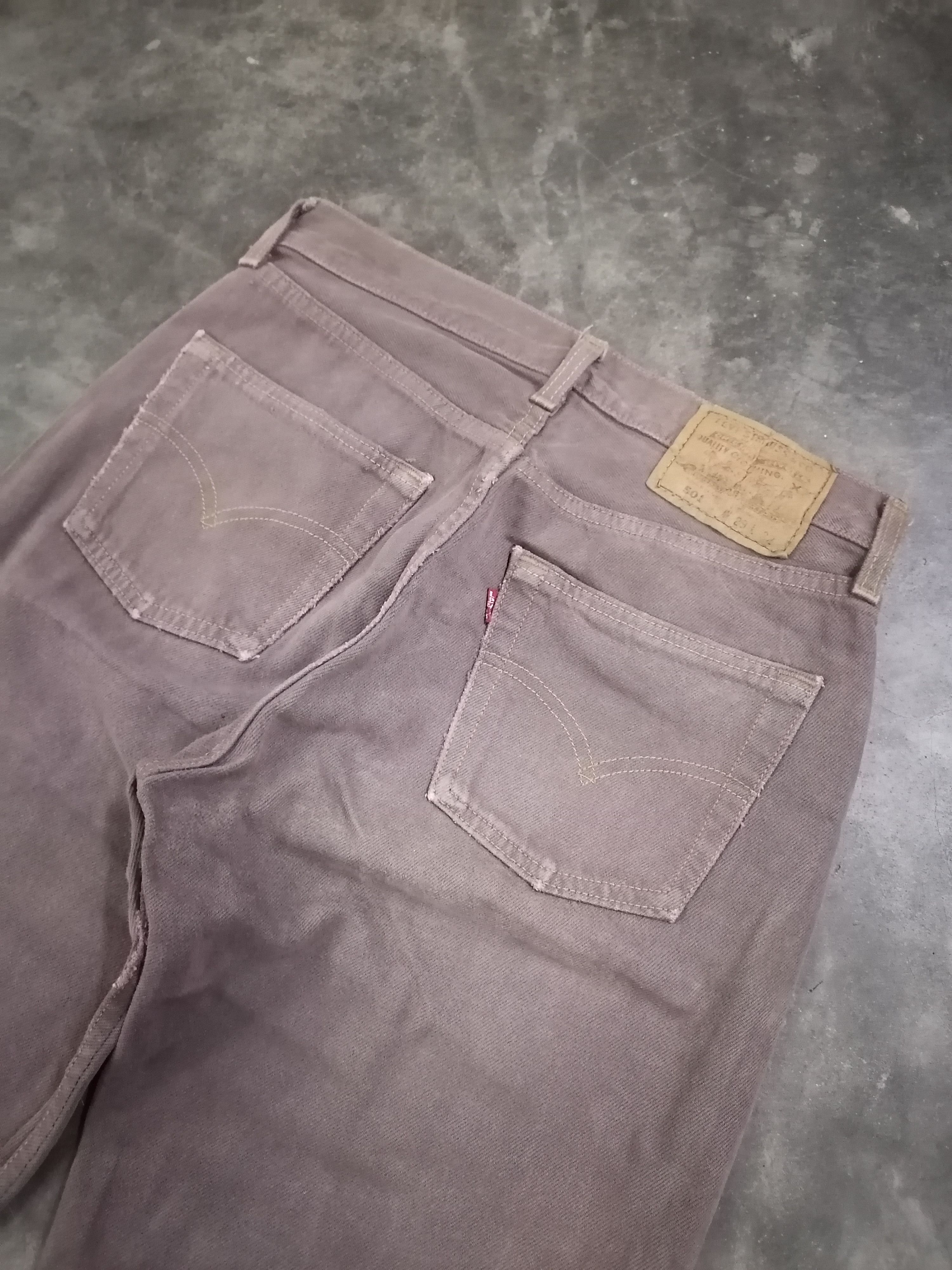 Levi's × Levi's Vintage Clothing Vintage 90s Levi's 501 Dyed Purple Distressed Denim Pants Size US 28 / EU 44 - 6 Thumbnail