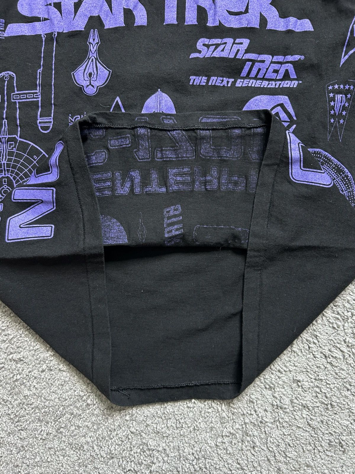 Vintage Vintage 90s Star Trek Next Generation Tee Single Stitch USA Size US L / EU 52-54 / 3 - 4 Thumbnail