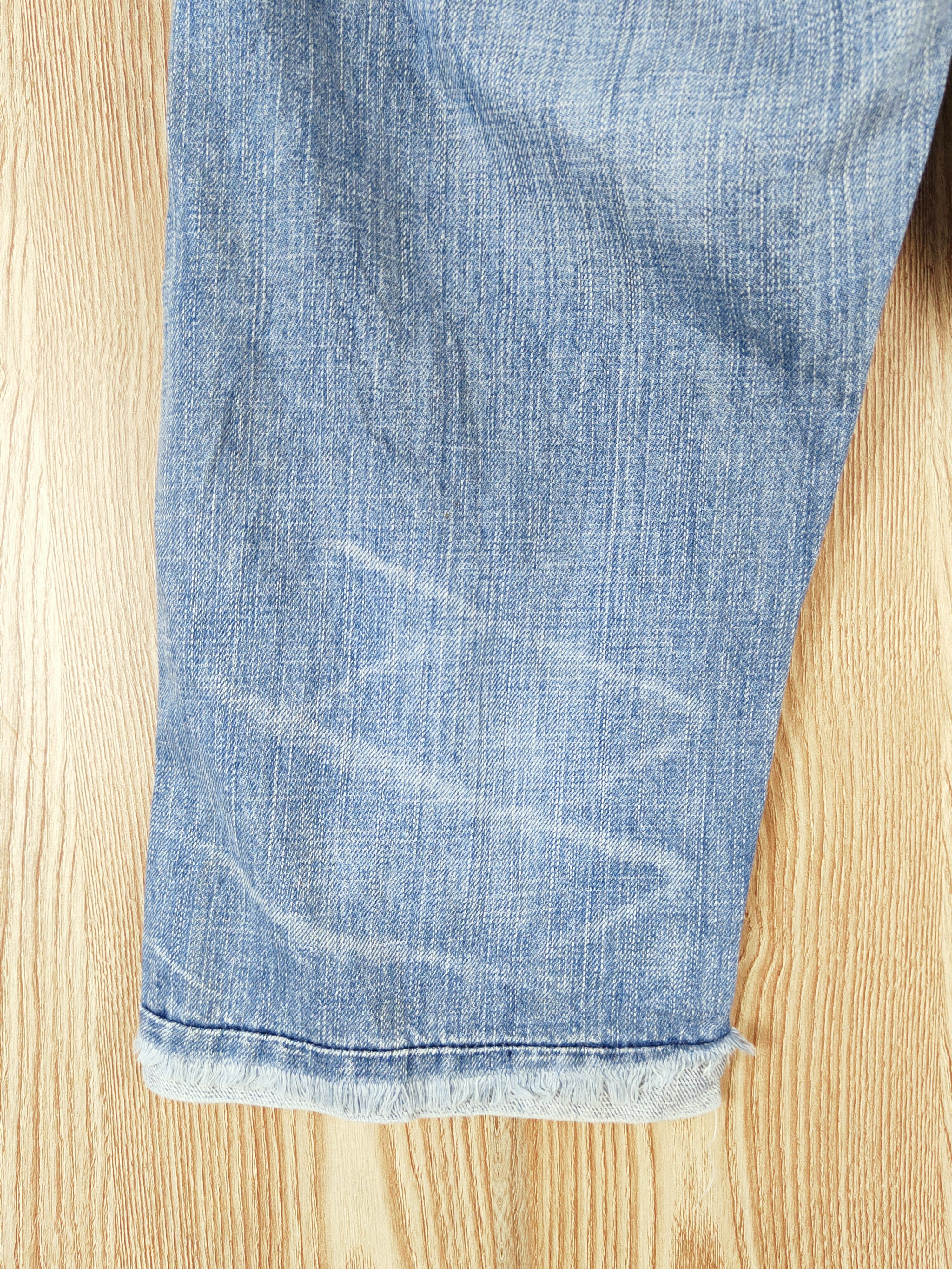 Japanese Brand × Vintage Rush Hour Blue Distressed Ripped Short Jeans Size US 33 - 9 Thumbnail
