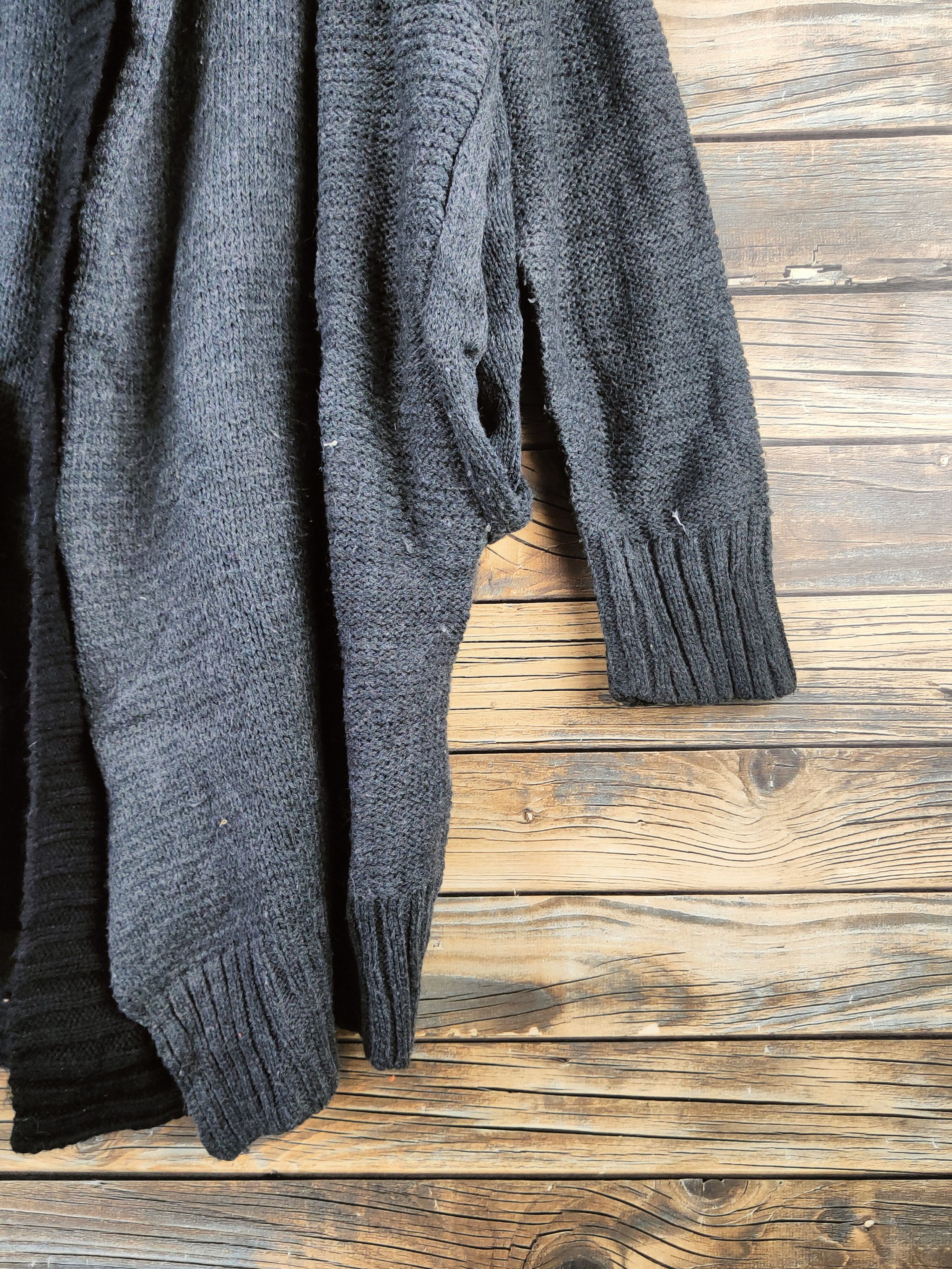 Japanese Brand DL And Search Dark Gray Knitwear Long Cardigans #46-600 Size US M / EU 48-50 / 2 - 6 Thumbnail